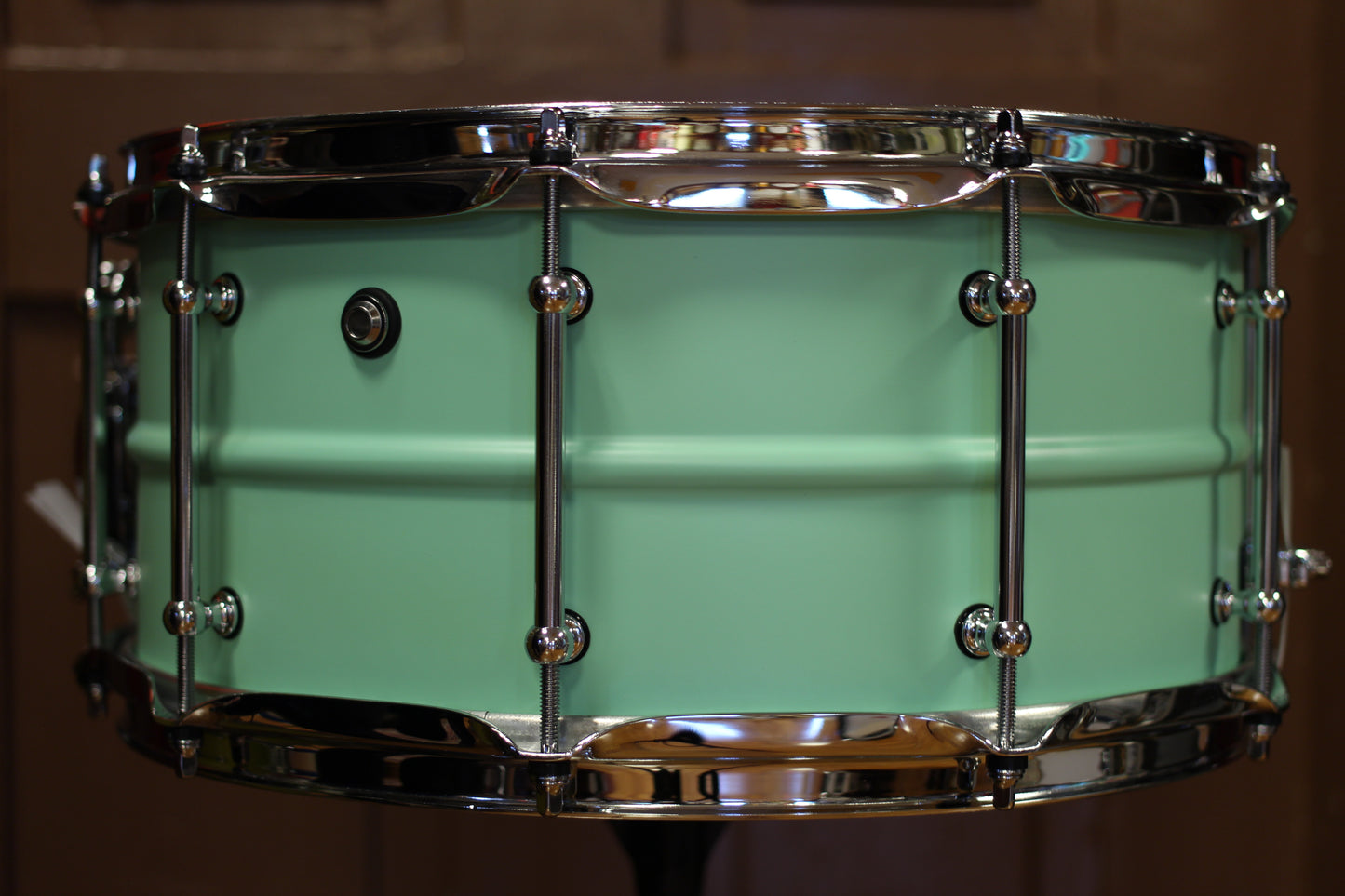 Pork Pie Percussion 6.5"x14" Seafoam Green Aluminum Snare Drum