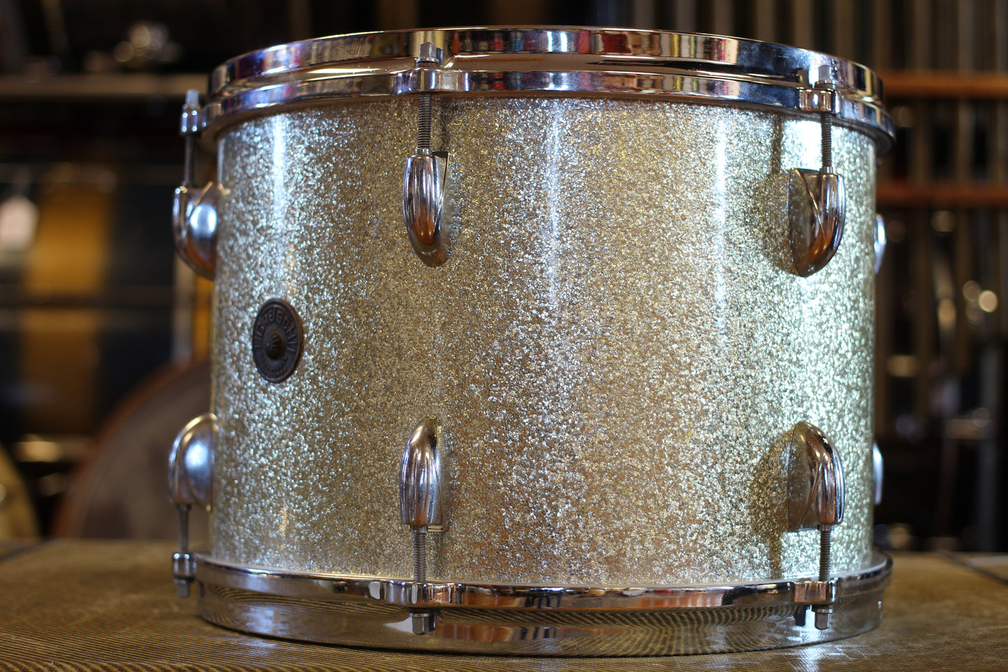 1960's Gretsch 'One Nighter Plus' in Silver Sparkle Pearl 14x22 9x13 5.5x14