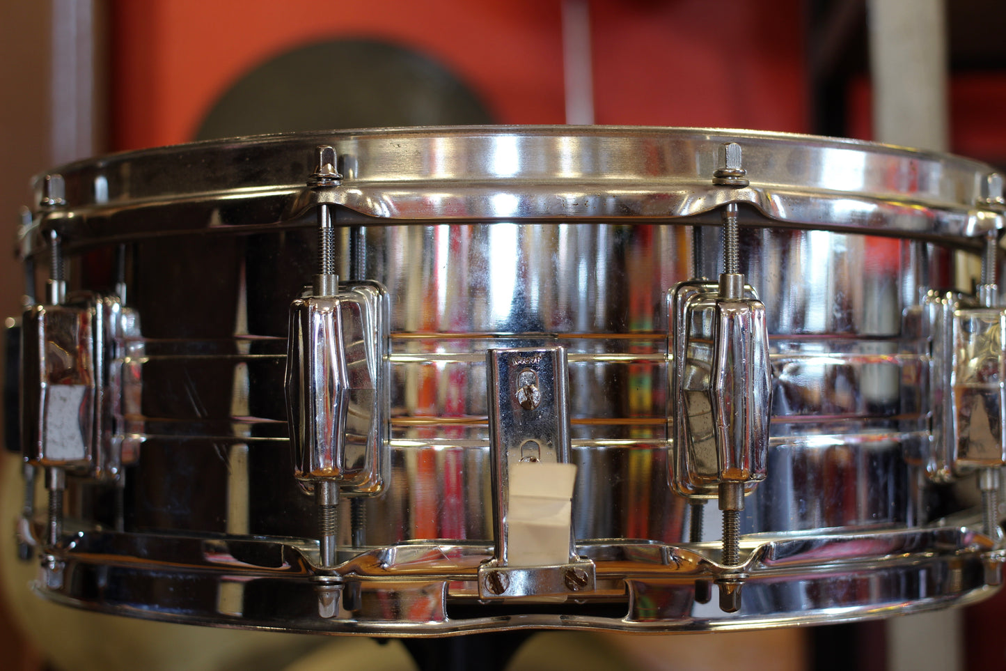 1970's Pearl "B4514" Chrome over Brass 5"x14" Snare Drum