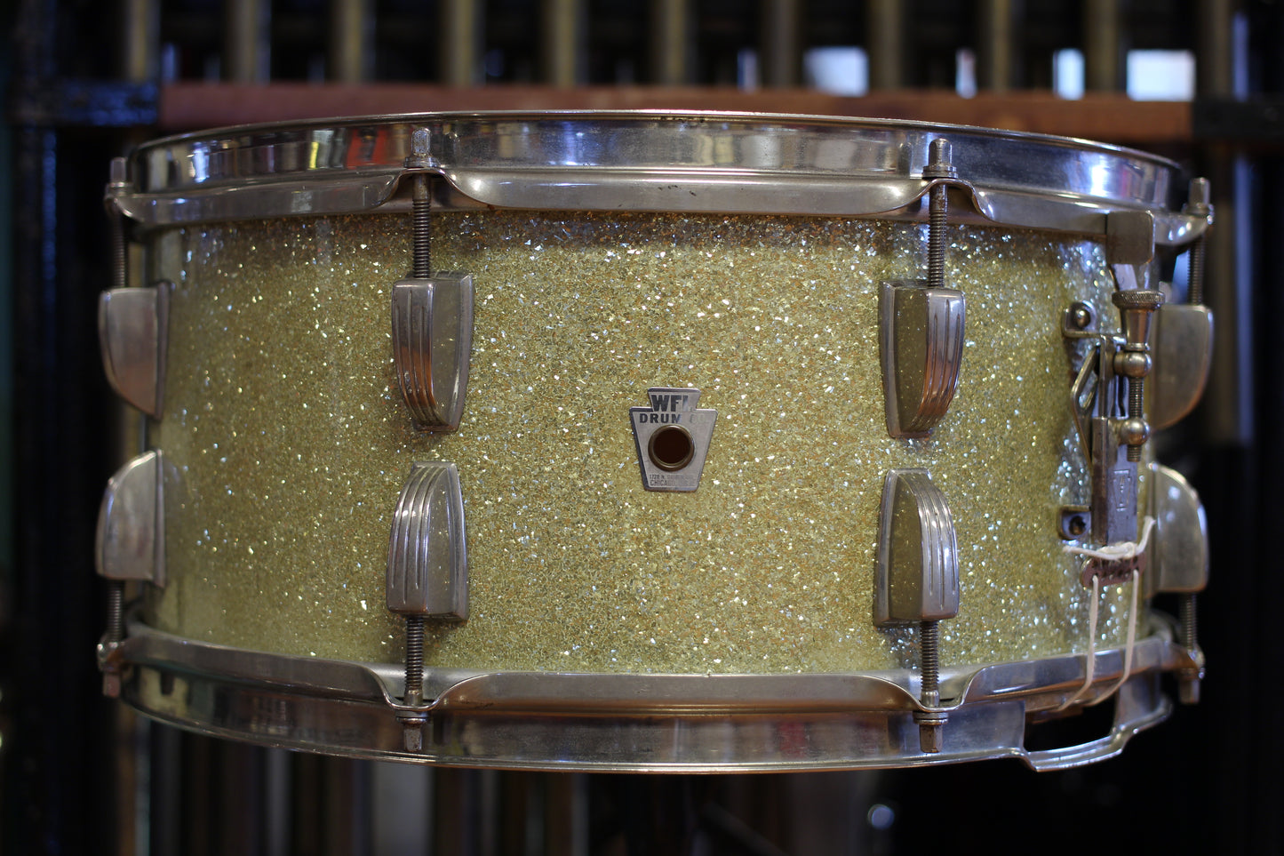 1940's WFL 'Ray McKinley' Snare Drum 6.5"x14" in Sparkling Silver Pearl