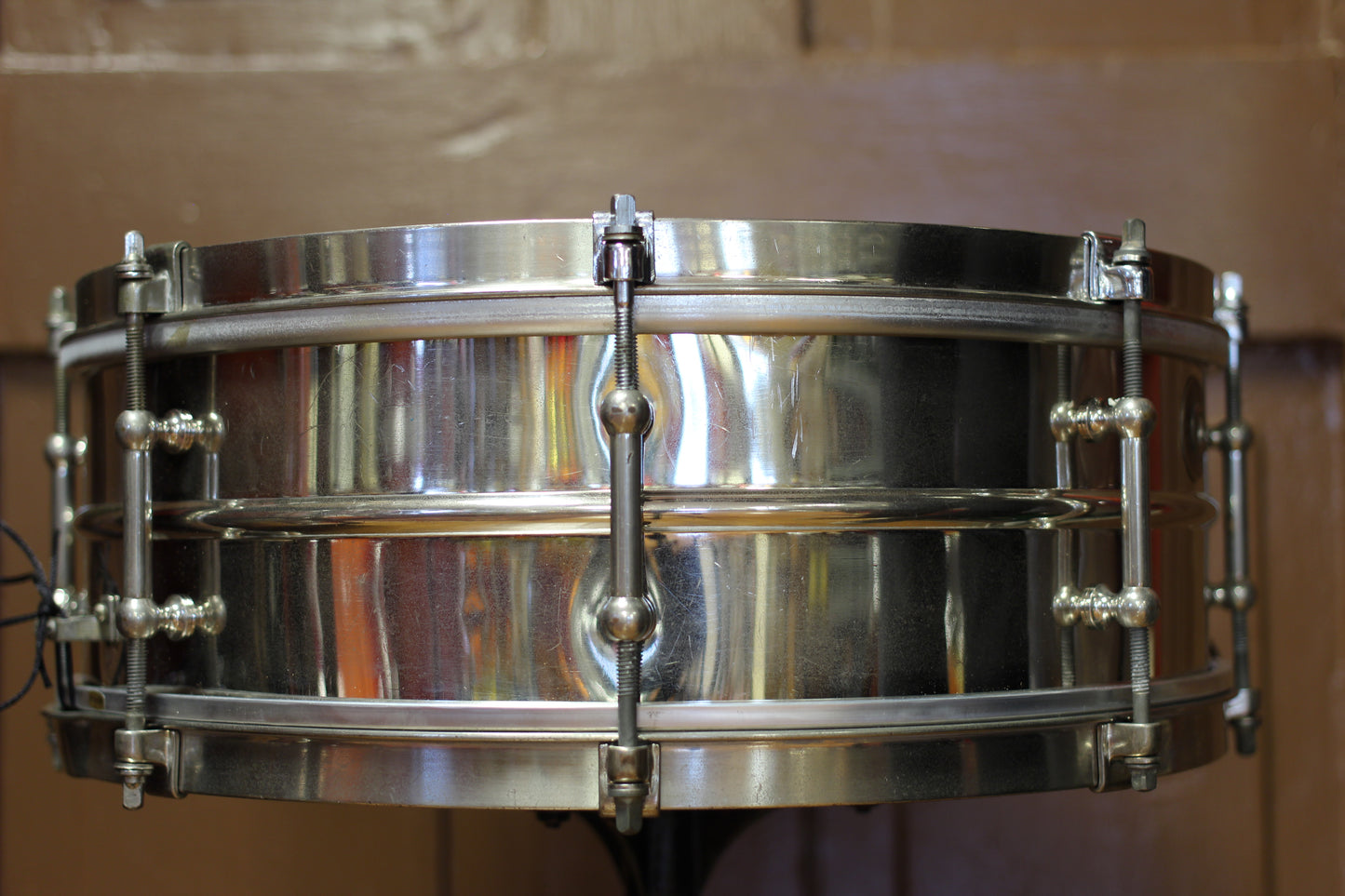 1920's Ludwig Pioneer Model Snare Drum 5"x14" Nickel over Brass