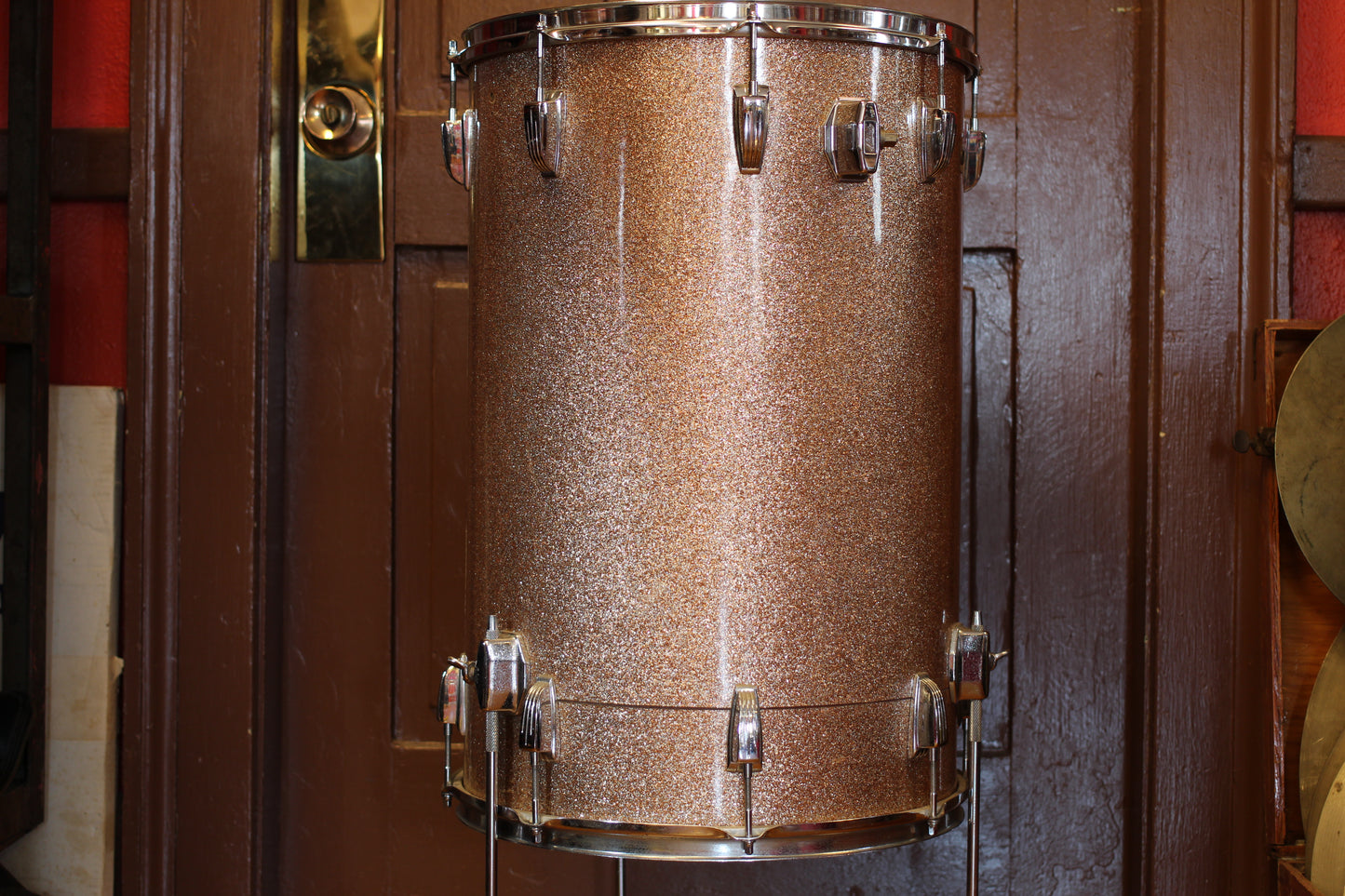 1960 Ludwig 24"x16" Cocktail Drum in Champagne Sparkle