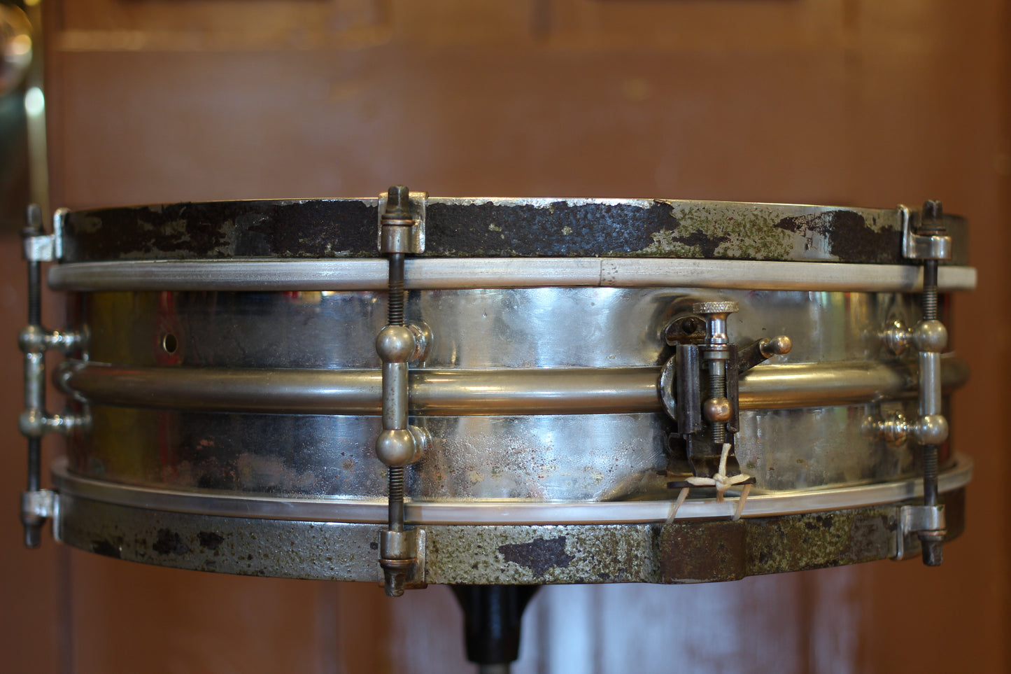 1920's Ludwig & Ludwig Dance Model 4"x14" Nickel over Brass Snare Drum