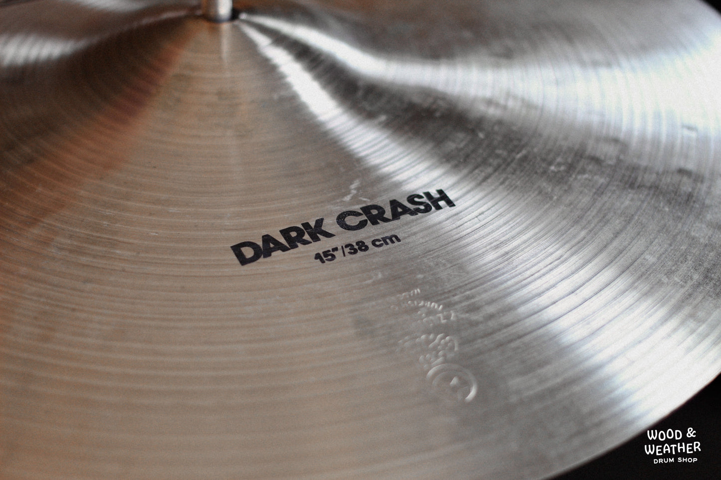 1980s Zildjian 15" K Dark Crash Cymbal 874g