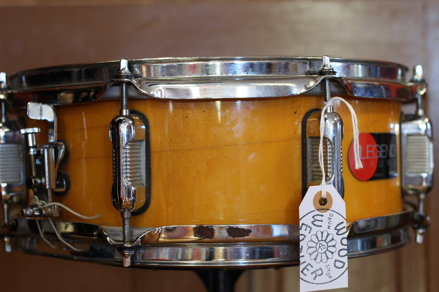 1990's Legend 5"x13" Snare Drum in Natural Maple
