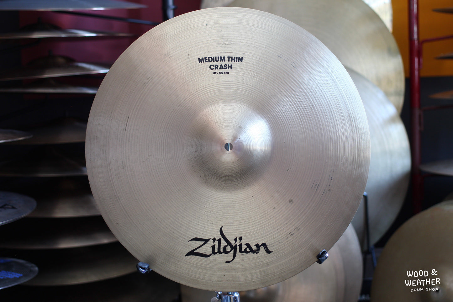 1980s A. Zildjian 18" "CO. Stamp" Medium Thin Crash Cymbal 1485g