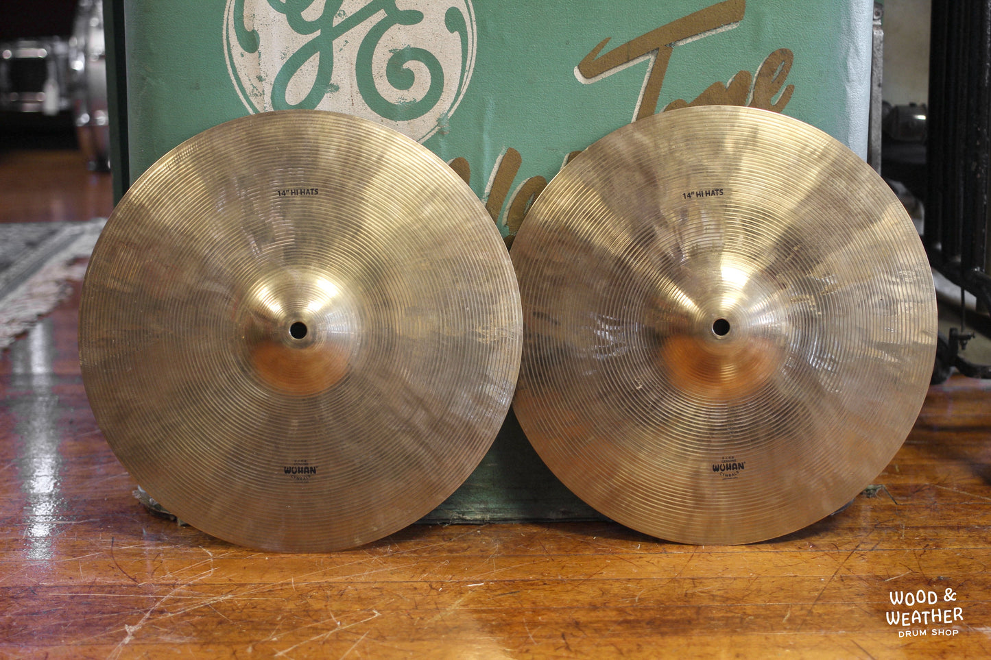 Used Wuhan 14" Hi-Hat Cymbals 975/985g