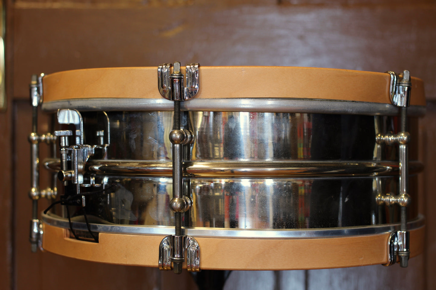 1920's Ludwig 'All Round' Nickel over Brass Snare Drum 5"x14"