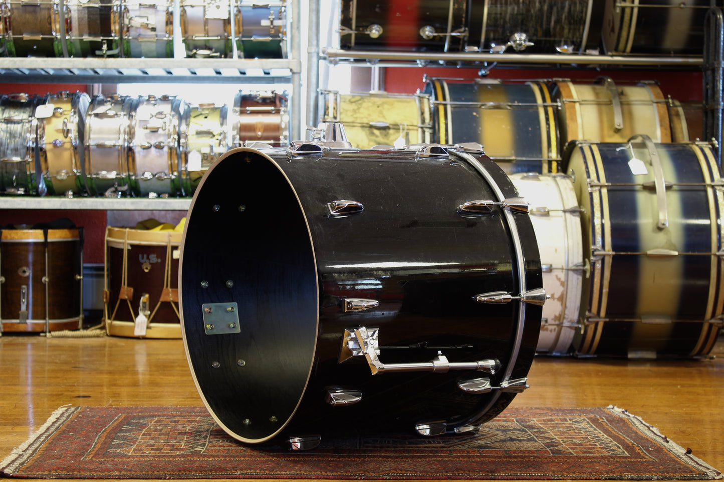 Yamaha Beech Custom 16"x22" Bass Drum in Black Lacquer