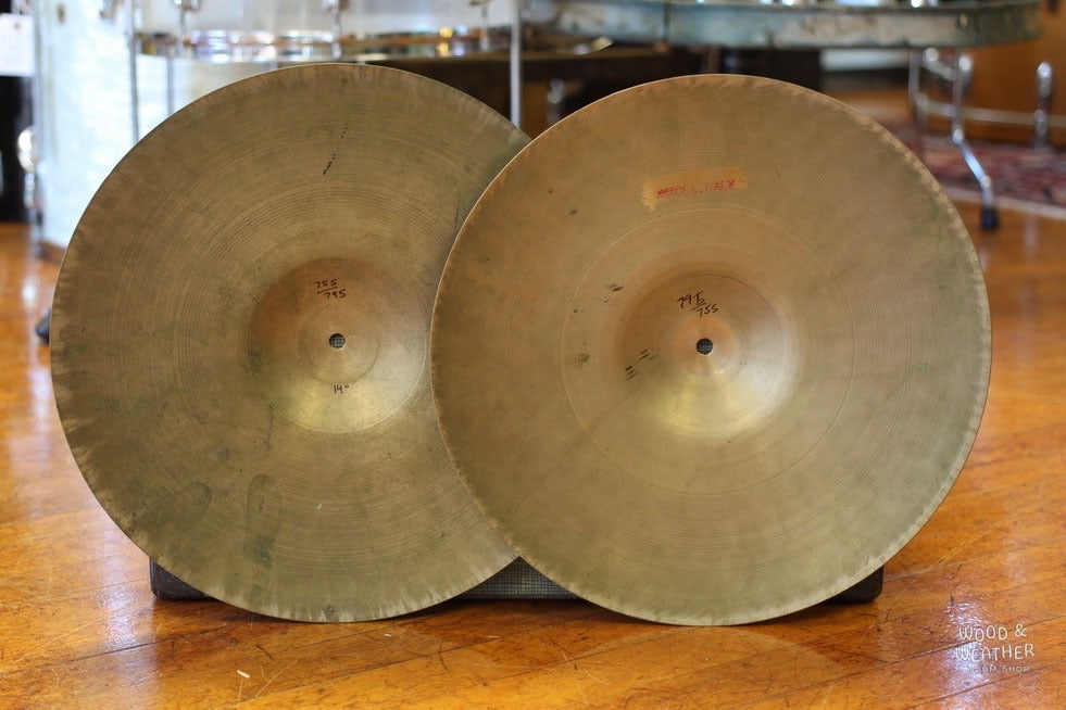 1950s Vibra 14" Hi-Hat Cymbals 755/795g