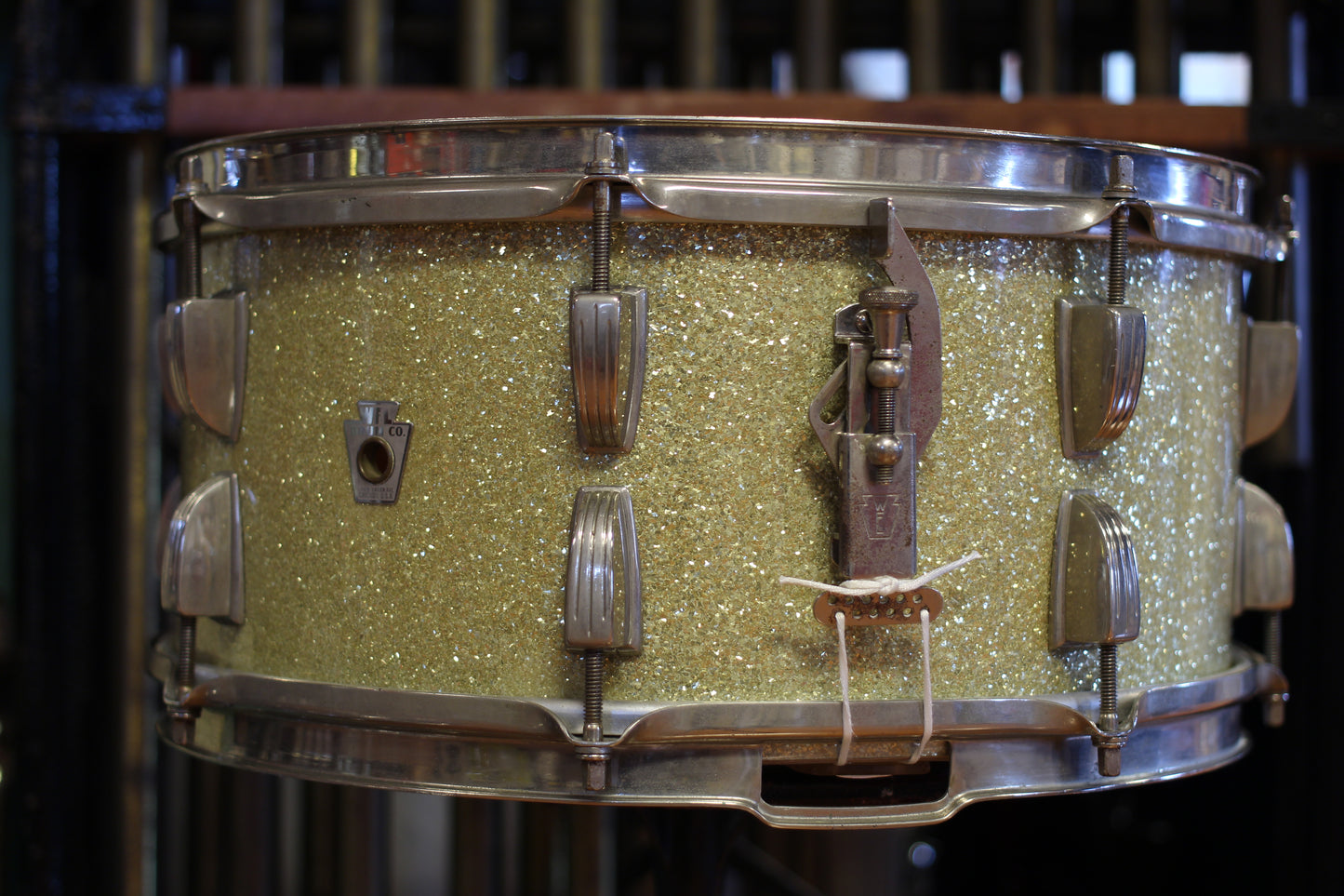 1940's WFL 'Ray McKinley' Snare Drum 6.5"x14" in Sparkling Silver Pearl