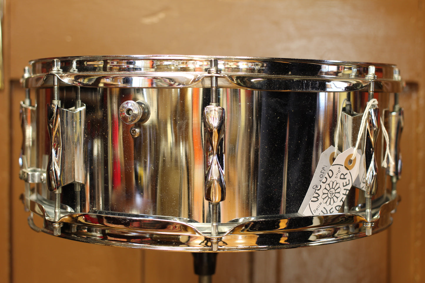 1970's Premier 'Olympic' Snare Drum 5"x14" Chrome over Steel