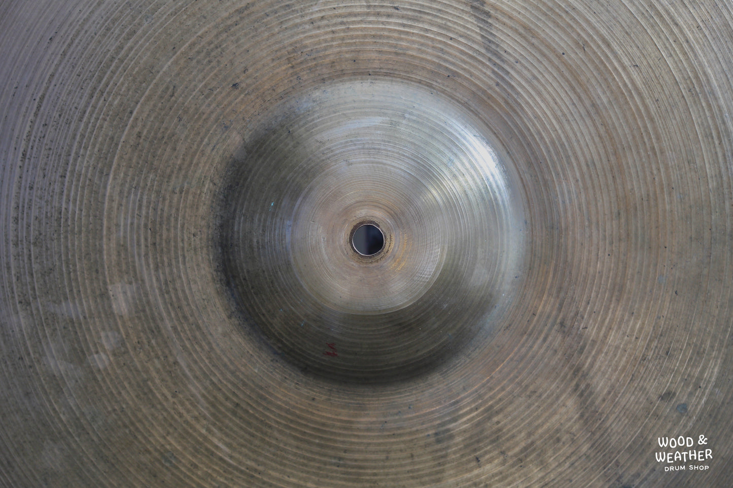 1950s A. Zildjian 22" "Large Stamp" Ride Cymbal with Rivets 2810g