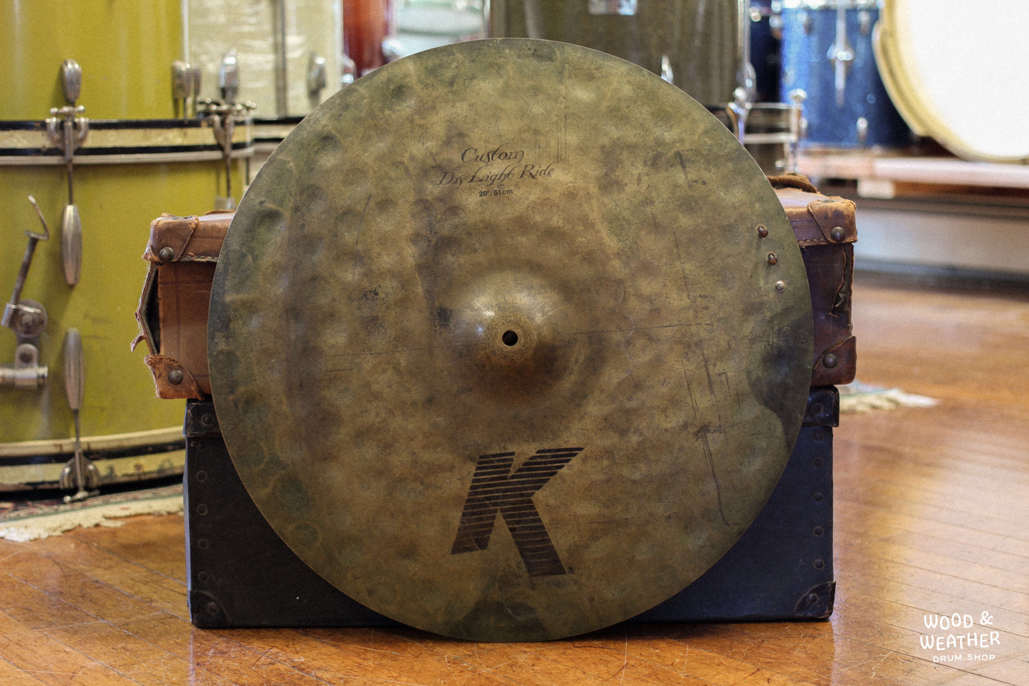 1996 Zildjian 20" K Custom Dry Light Ride Cymbal w/ Rivets 2120g