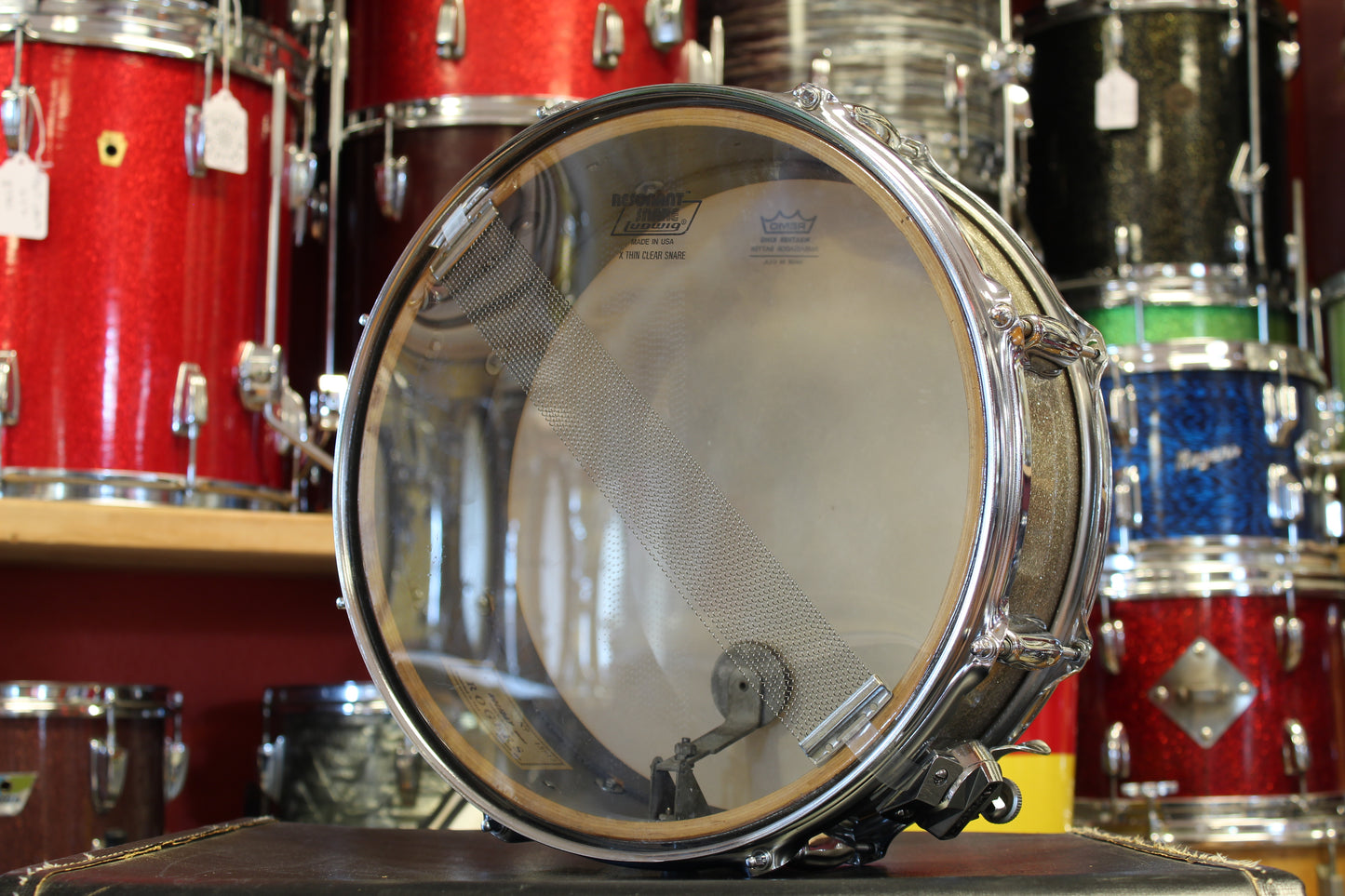 1960's Rogers Holiday Snare Drum 5"x14" in Sparkling Silver Pearl