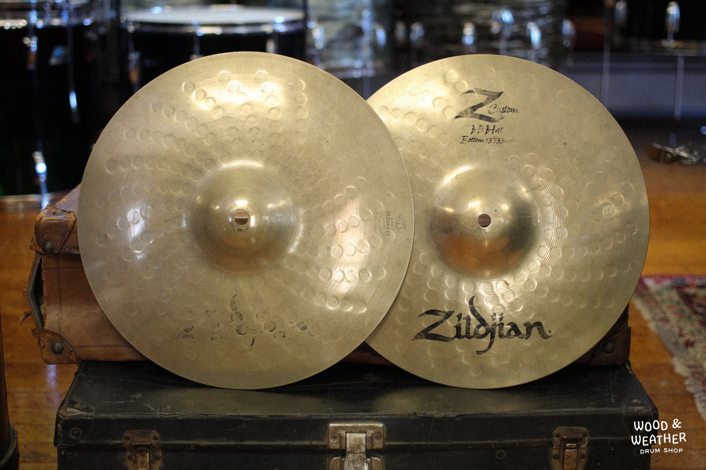 2003 Zildjian 13" Z Custom Hi-Hat Cymbals 805/895g