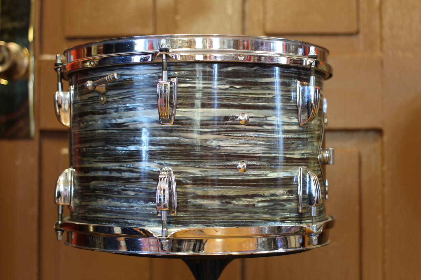 1967 Ludwig Downbeat in Oyster Blue Pearl 14x20 14x14 8x12