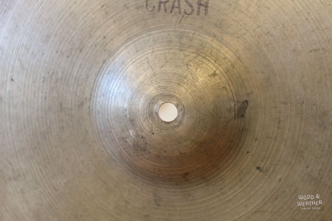 1940/50s A. Zildjian 16" "Trans Stamp" Fast Crash Cymbal 965g