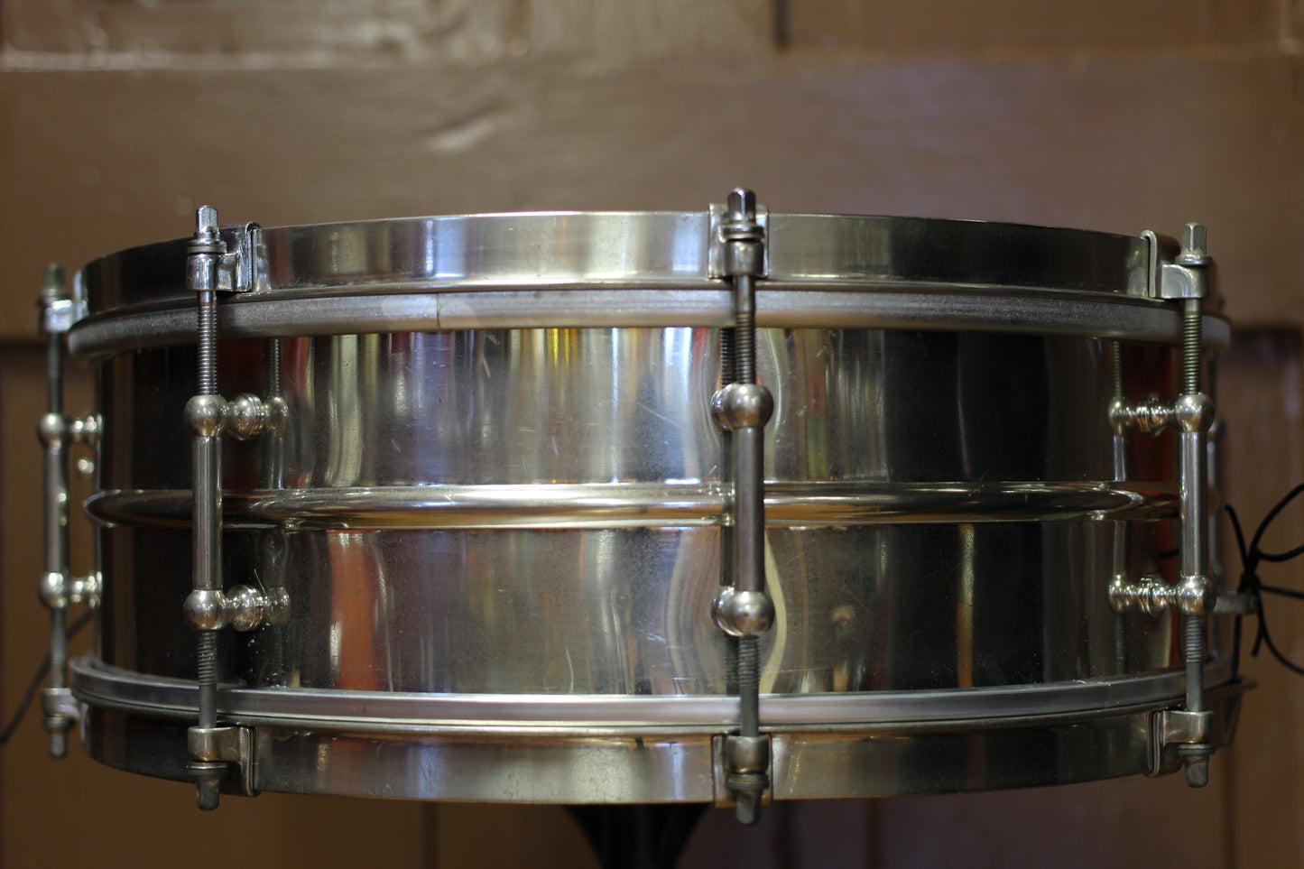 1920's Ludwig Pioneer Model Snare Drum 5"x14" Nickel over Brass