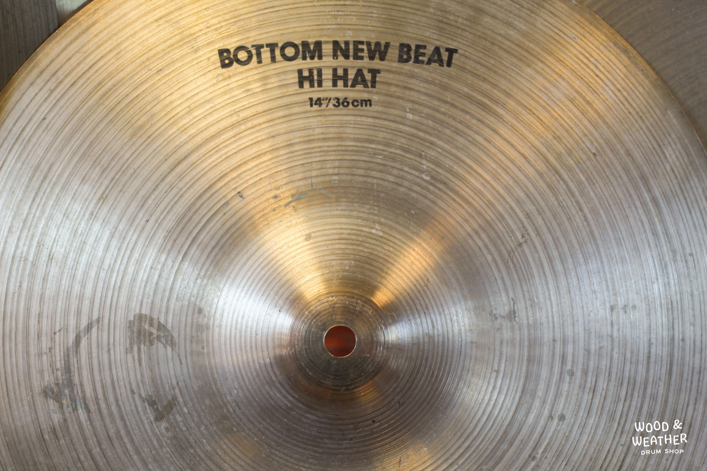 1980s A. Zildjian "CO. Stamp" New Beat Hi-Hat Cymbals 965/1380g