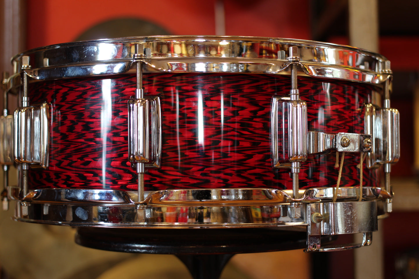 Rogers Dynasonic Snare Drum Clone 5"x14" in Red Onyx Pearl
