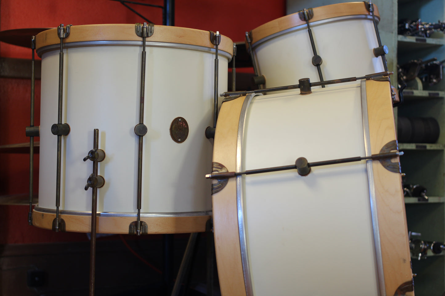 A&F Drum Company Field Kit in Antique White 10x24 14x16 8x13 (Used)