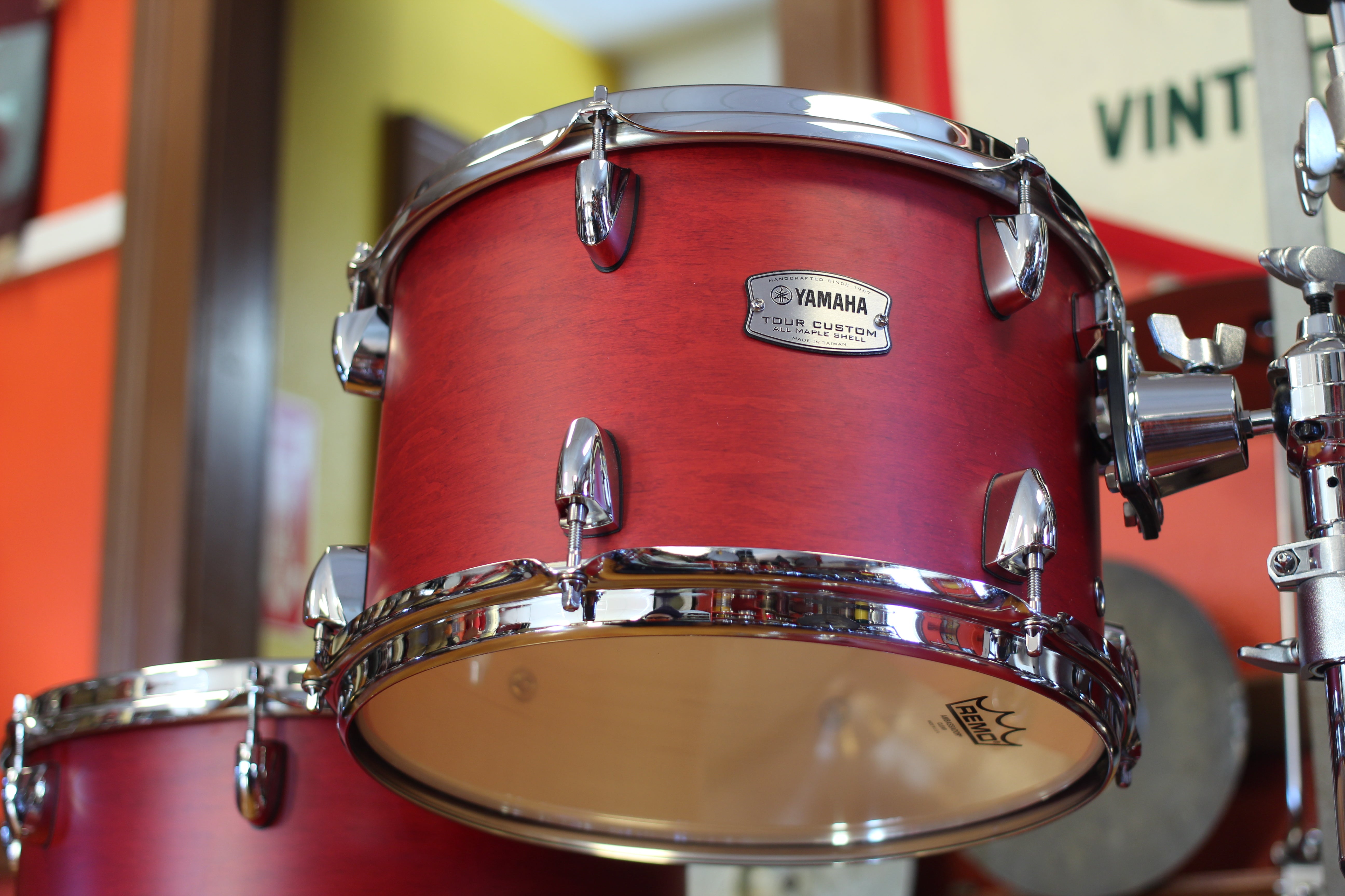 Yamaha Tour Custom Series in Candy Apple Red Satin 15x20 13x14 8x12 7x10