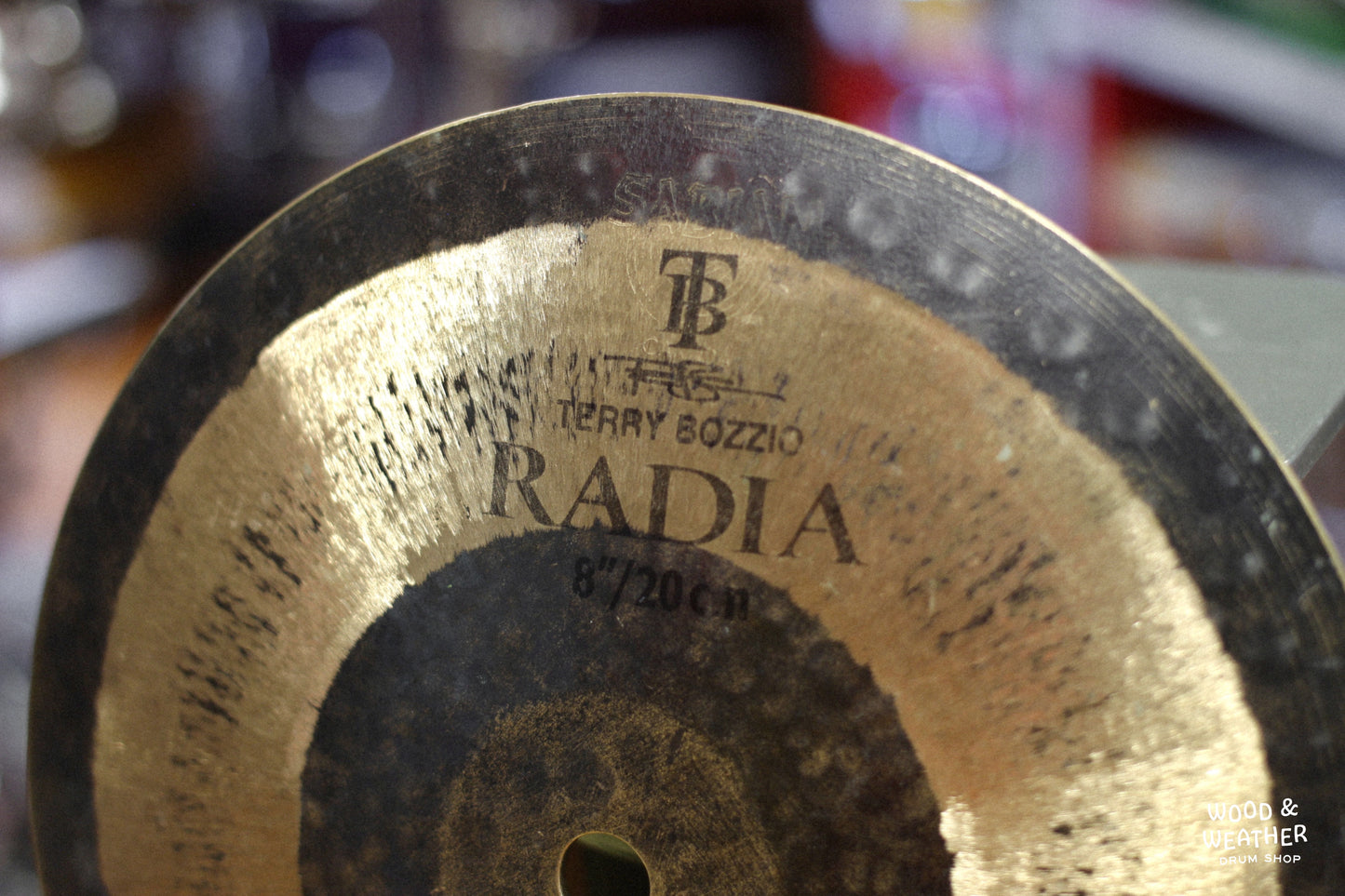 Used Sabian 8" Terry Bozzio Radia Cymbal 630g