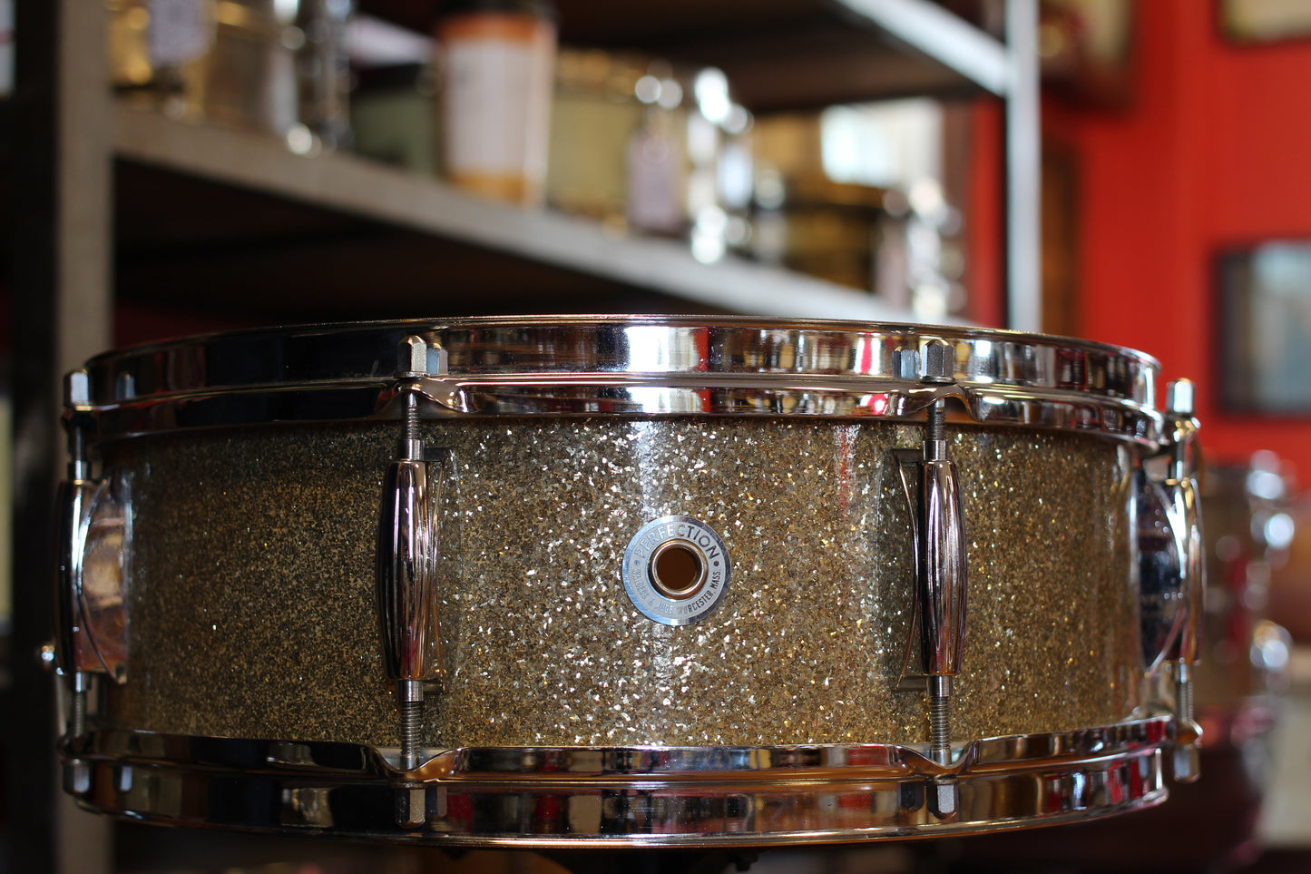 1967 Walberg & Auge 'Perfection' Drum Kit in Ginger Ale Sparkle 14x20 16x14 8x12 5x14