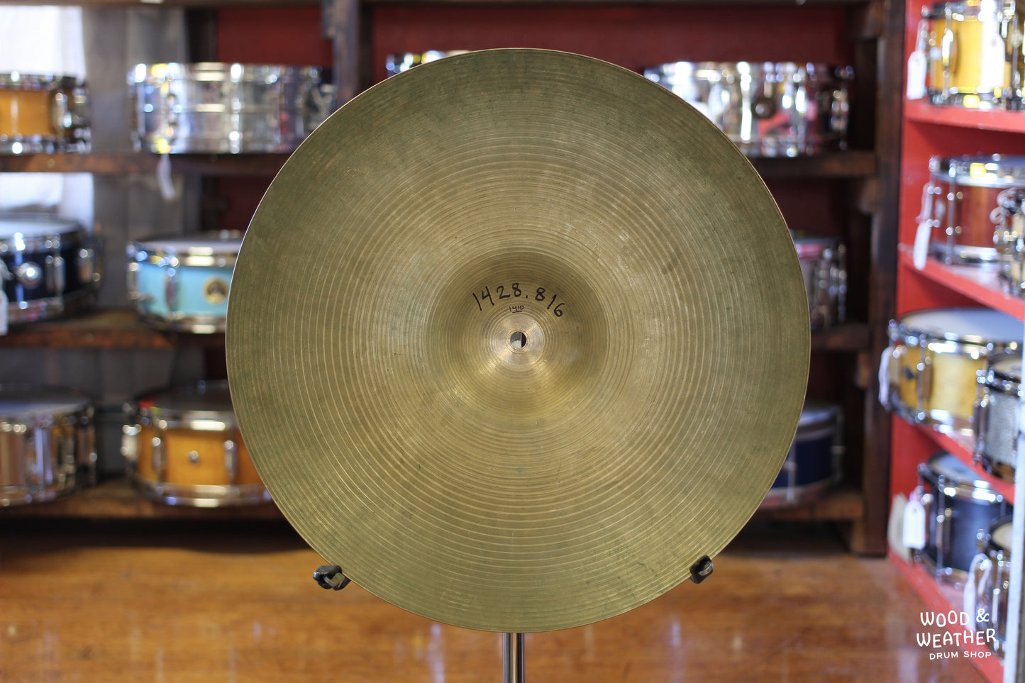 1960s A. Zildjian 18" Crash Cymbal 1410g