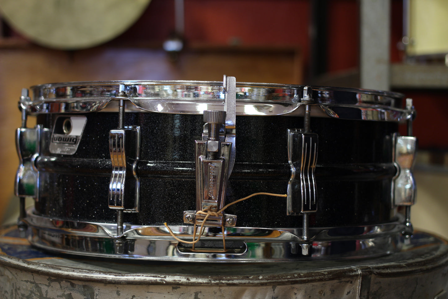 1980's Ludwig 5"x14" Acrolite in Black Galaxy