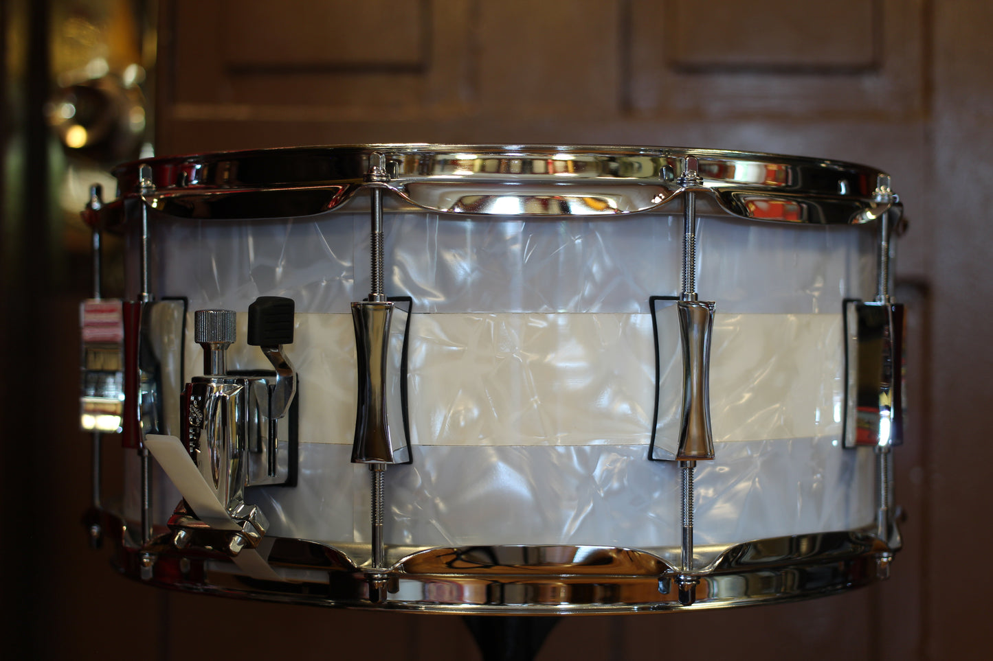 2022 Pork Pie Percussion 7"x14" Banded Marine Pearl Snare Drum
