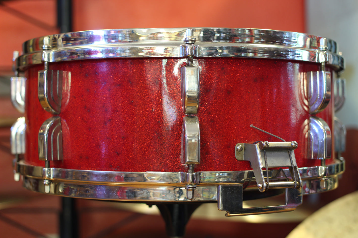 1950 Leedy Broadway 5.5"x14" in Sparkling Red Pearl
