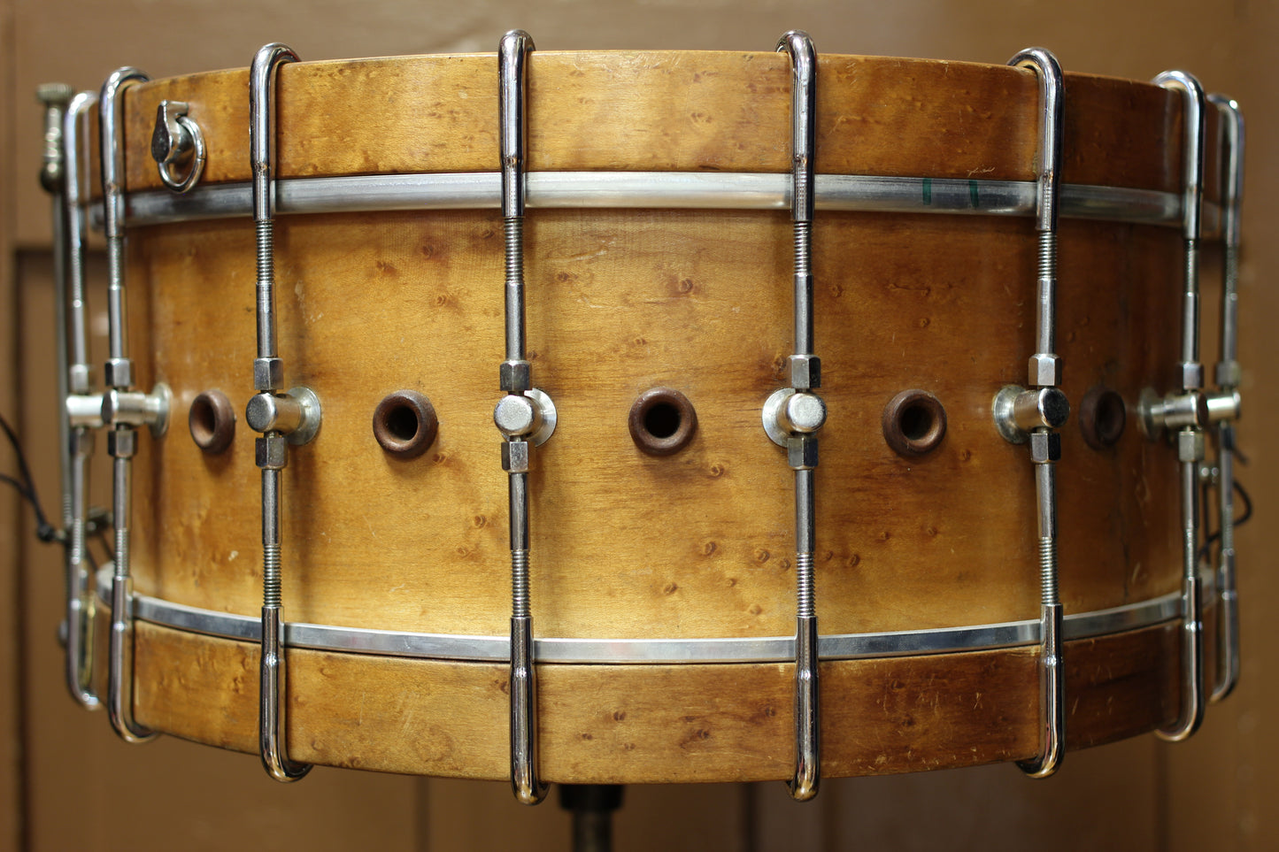 1913 Walberg & Auge 6"x14" 'Perfection Booster Drum' in Natural Maple