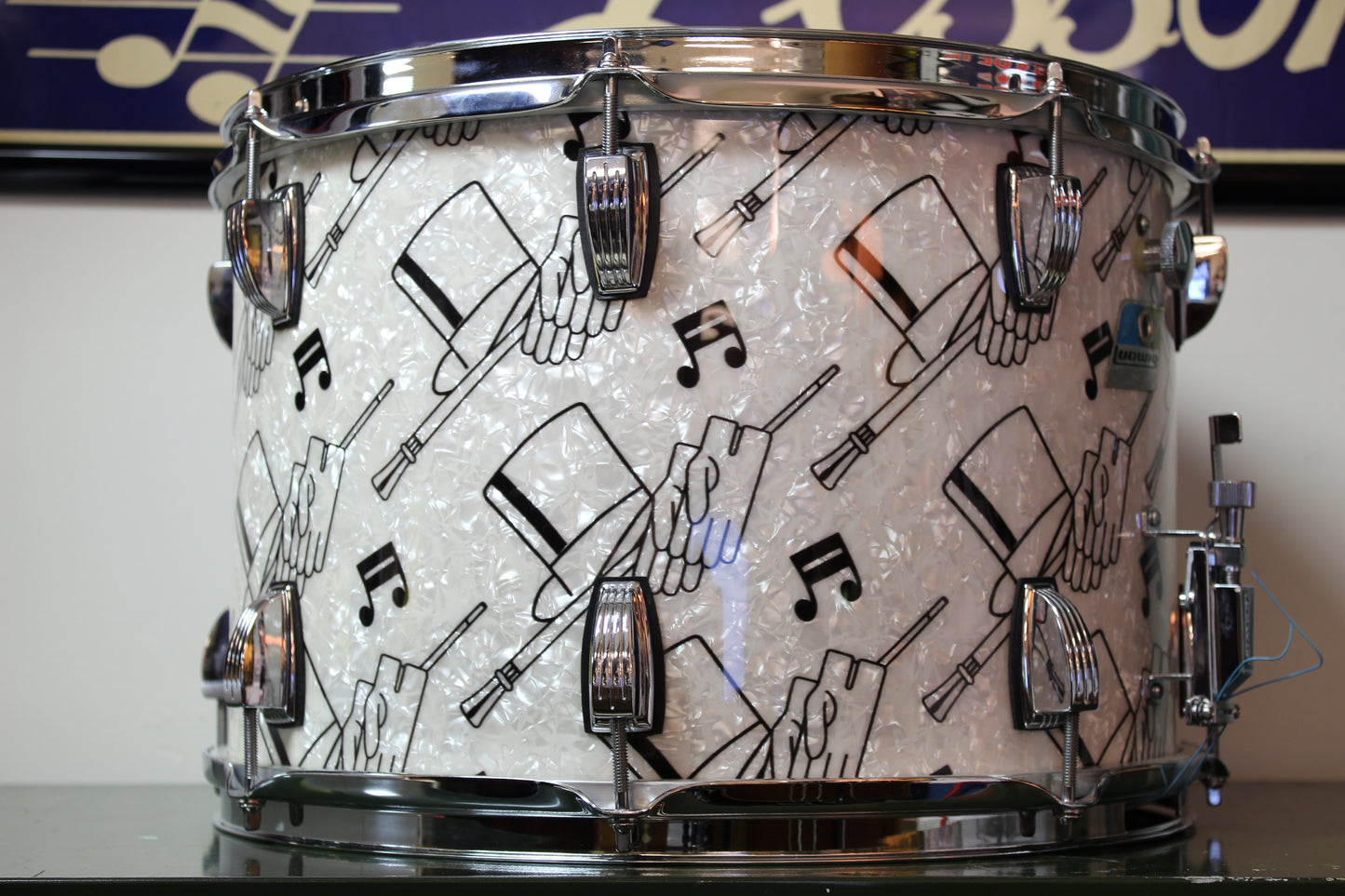 1970's Ludwig 10"x15" Parade Snare Drum in Top Hat & Cane