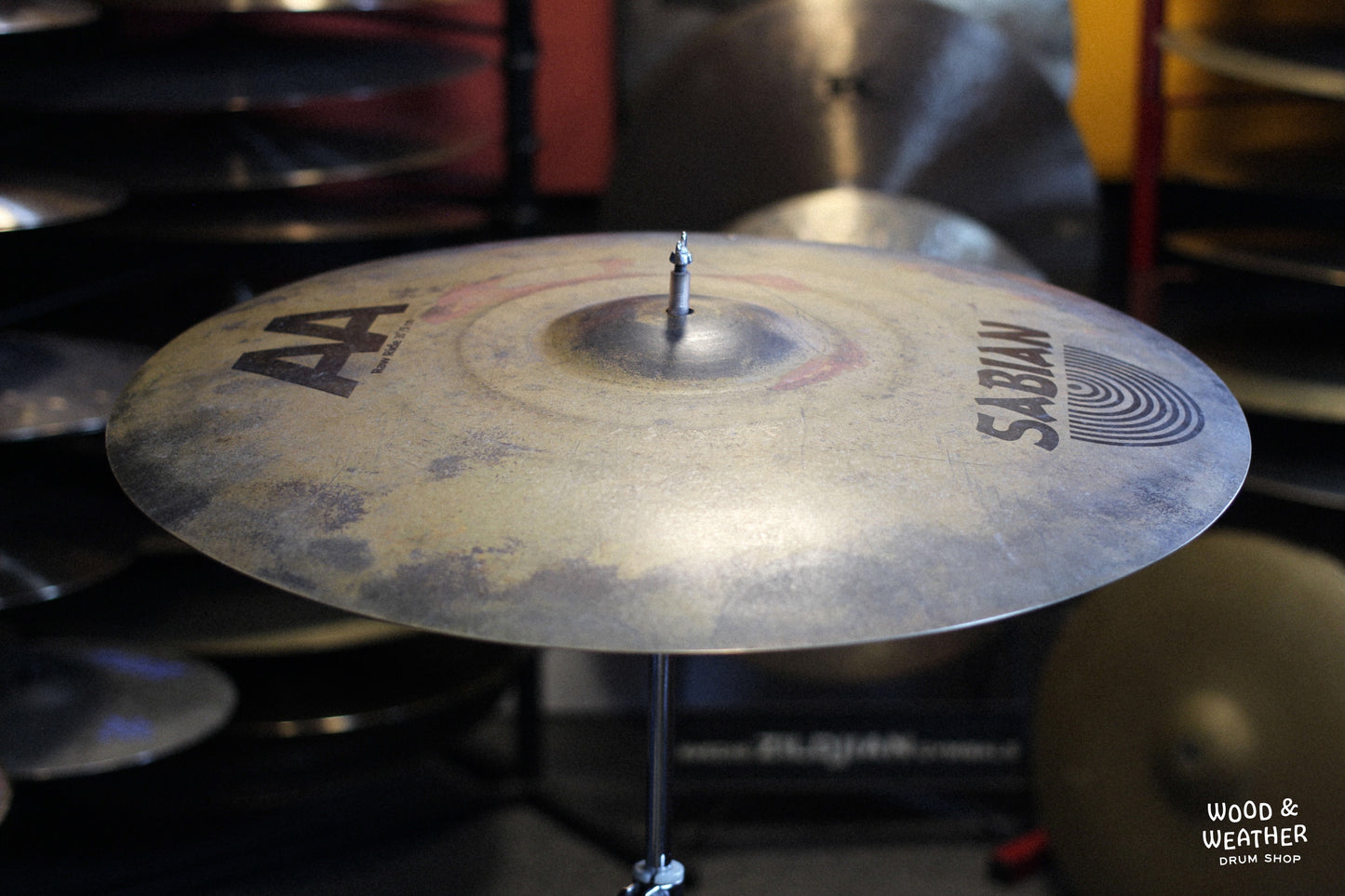 Used Sabian 20" AA Raw Ride w/ Rivets 1930g