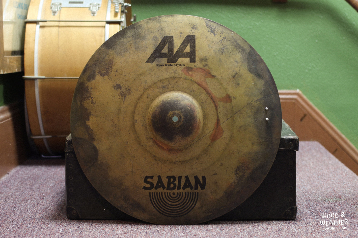 Used Sabian 20" AA Raw Ride w/ Rivets 1930g
