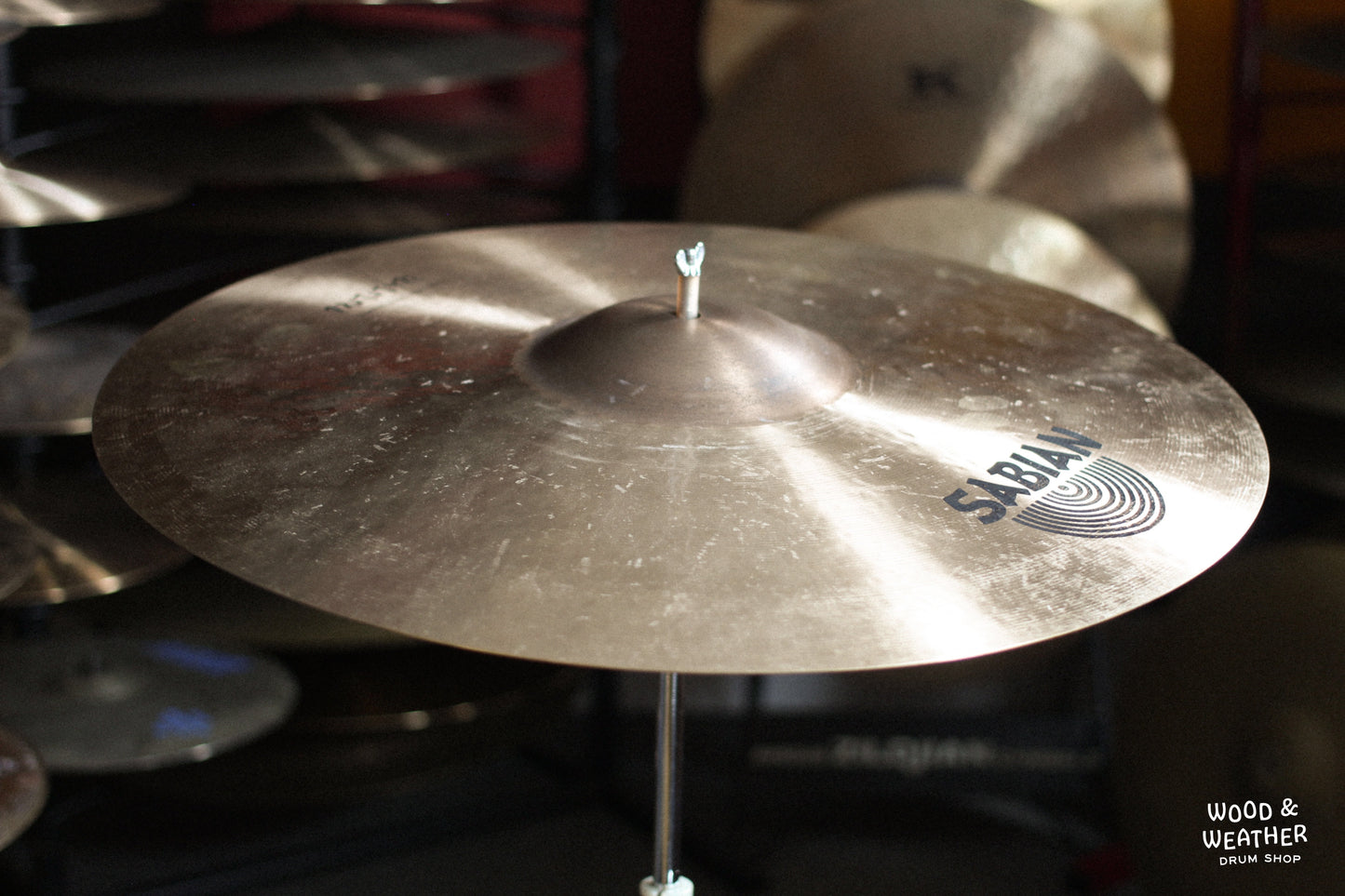 Used Sabian 20" Prototype HHX Raw Bell Dry Ride Cymbal 1785g