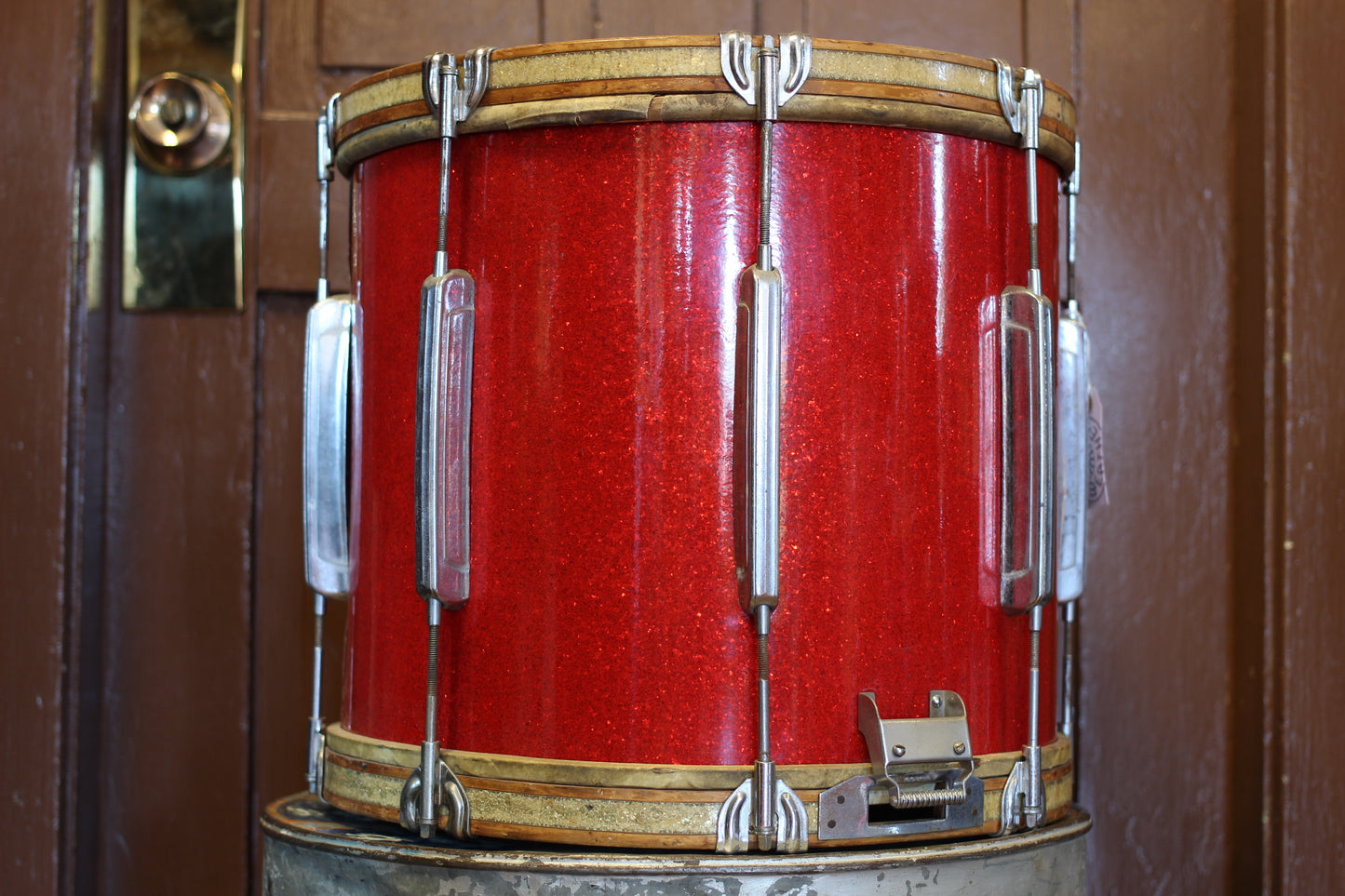 1940's WFL Concert-Parade 12"x16" Snare Drum in Sparkling Red w/ CM Decal