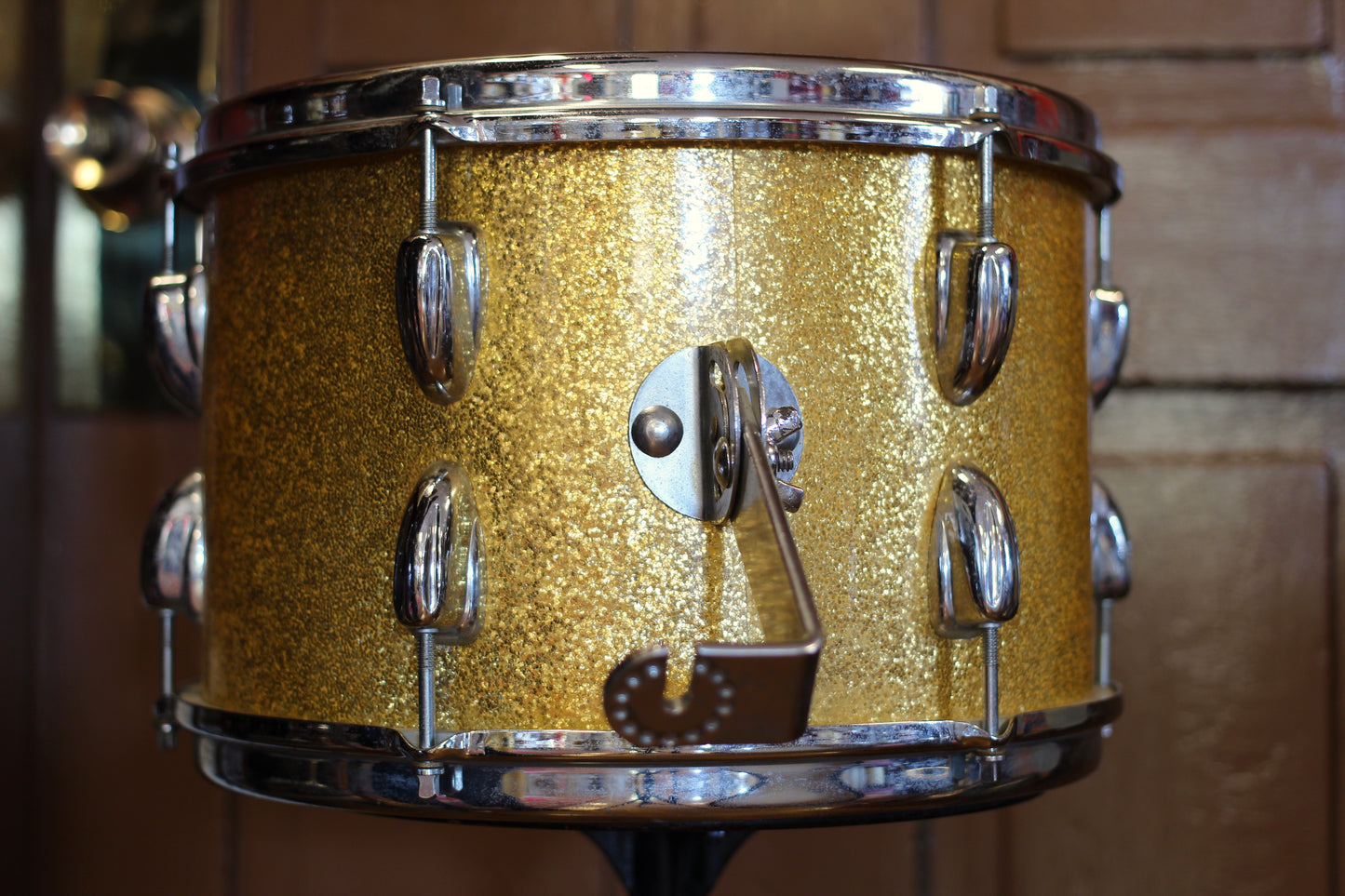 1965 Slingerland Gene Krupa Deluxe in Sparkling Gold Pearl 14x22 16x16 8x12