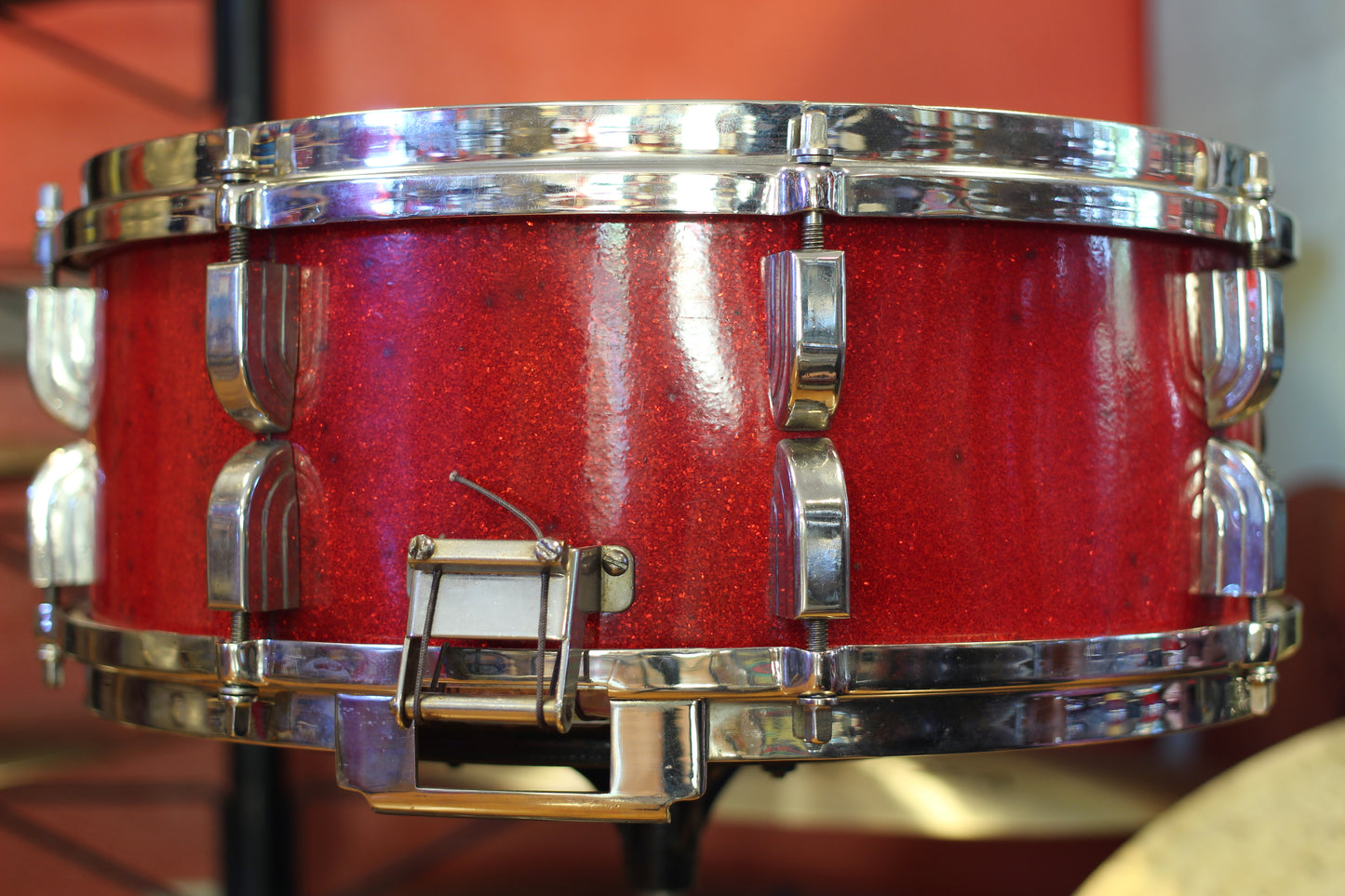 1950 Leedy Broadway 5.5"x14" in Sparkling Red Pearl