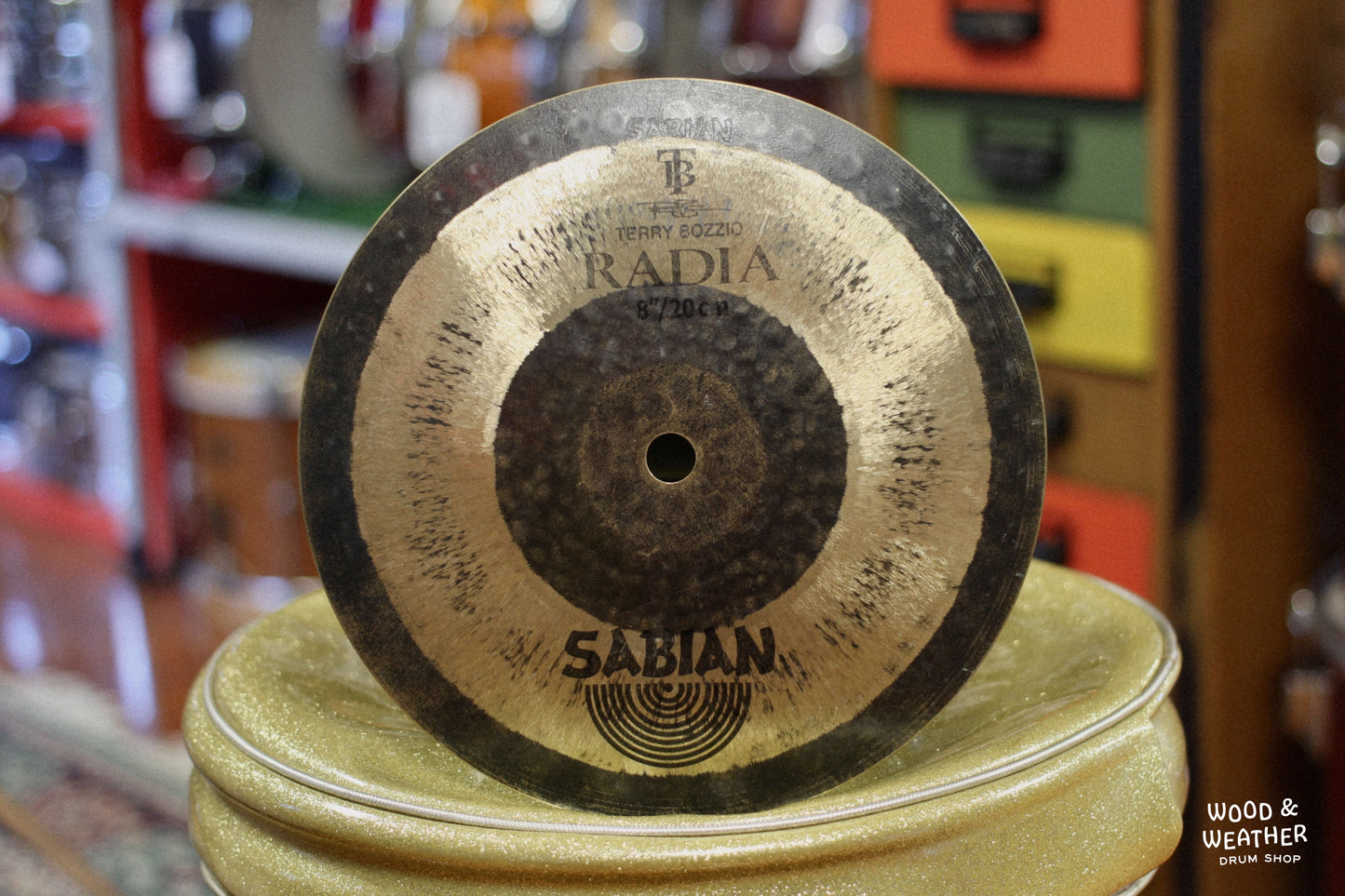 Used Sabian 8" Terry Bozzio Radia Cymbal 630g