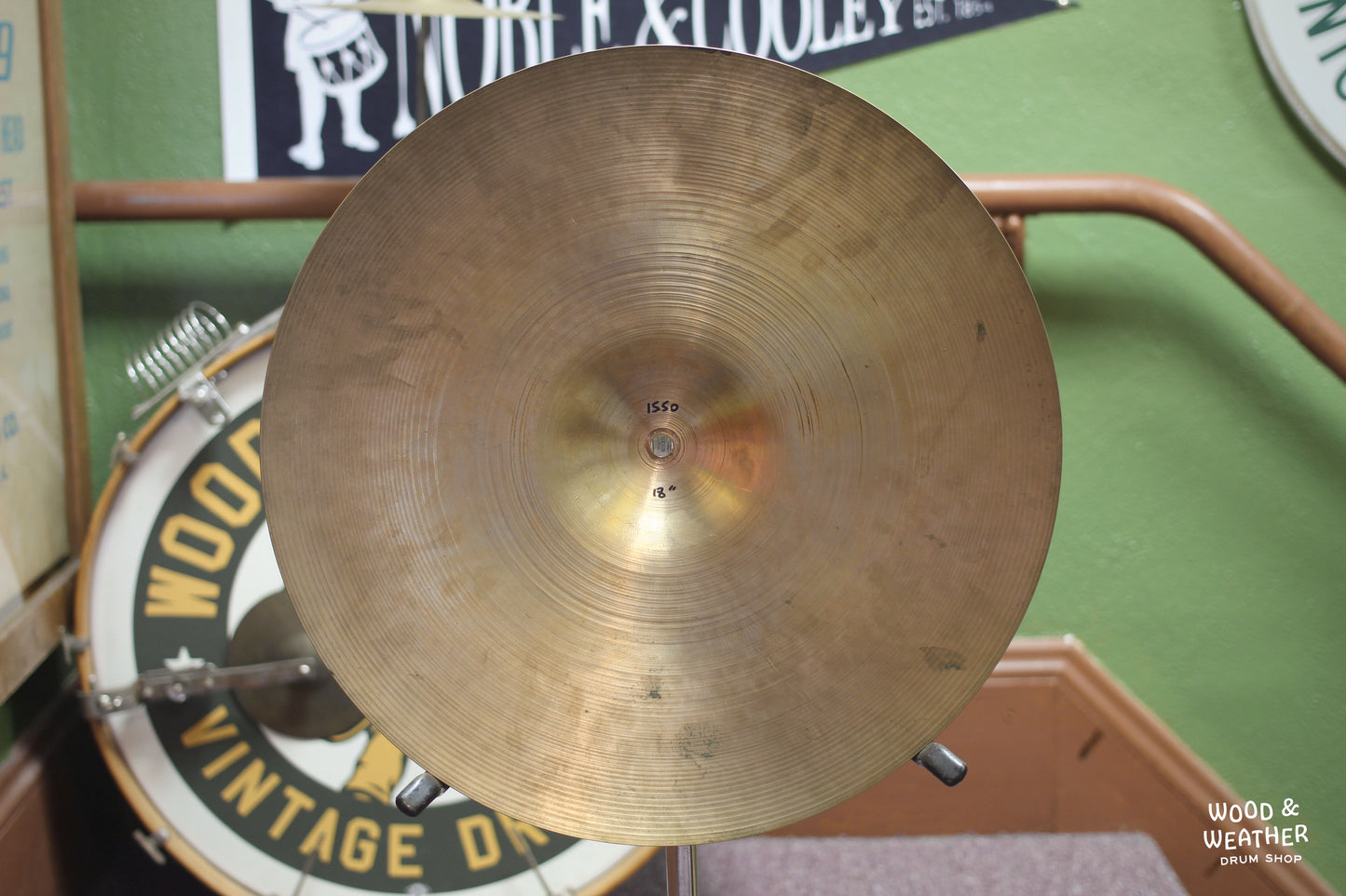 1960s A. Zildjian 18" Crash Cymbal 1550g