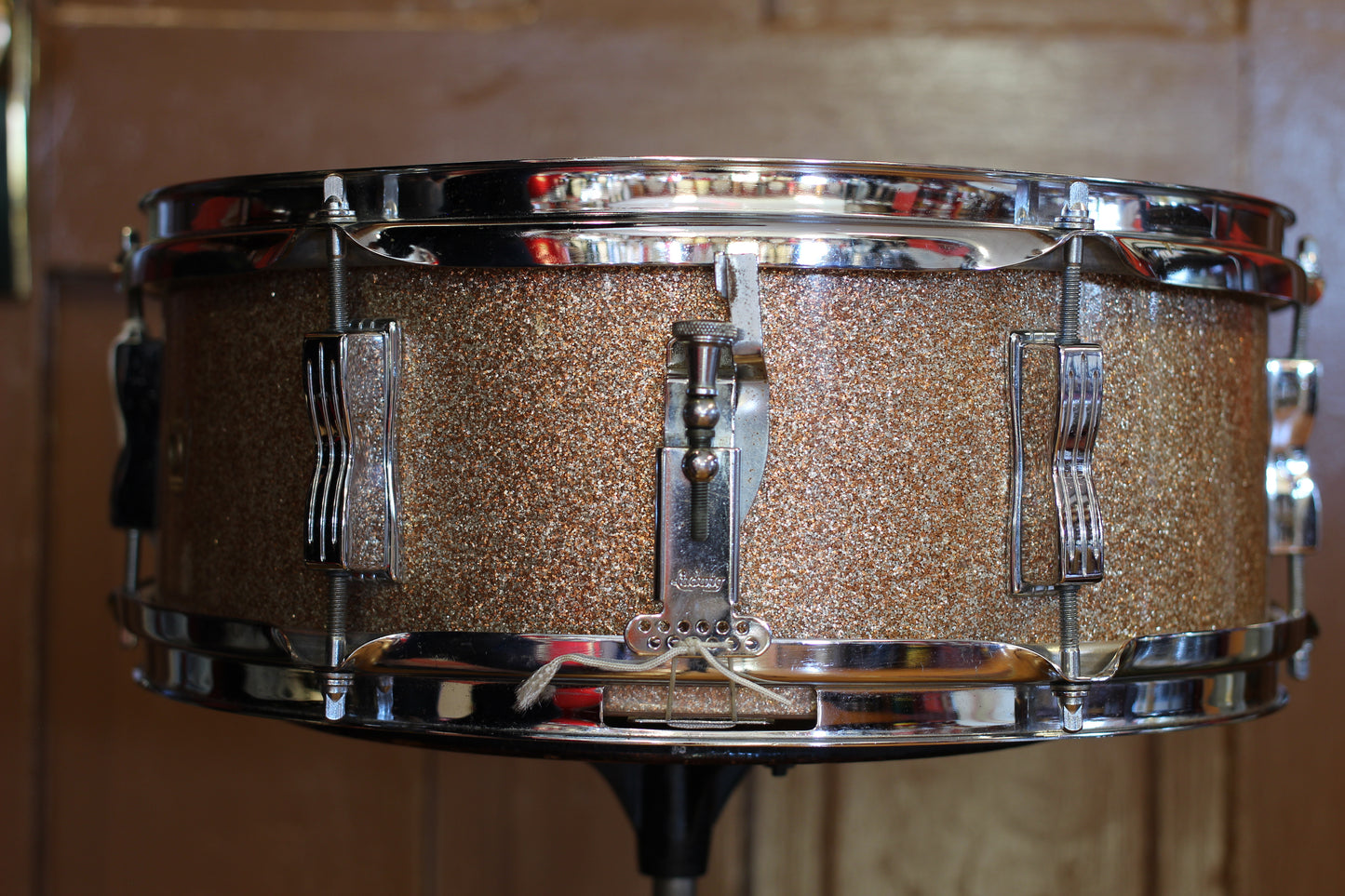 1966 Ludwig 5"x14" Pioneer Snare Drum in Champagne Sparkle