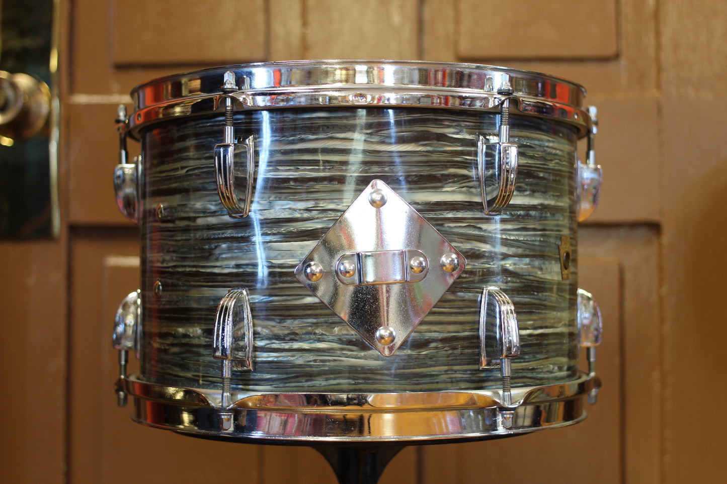 1967 Ludwig Downbeat in Oyster Blue Pearl 14x20 14x14 8x12