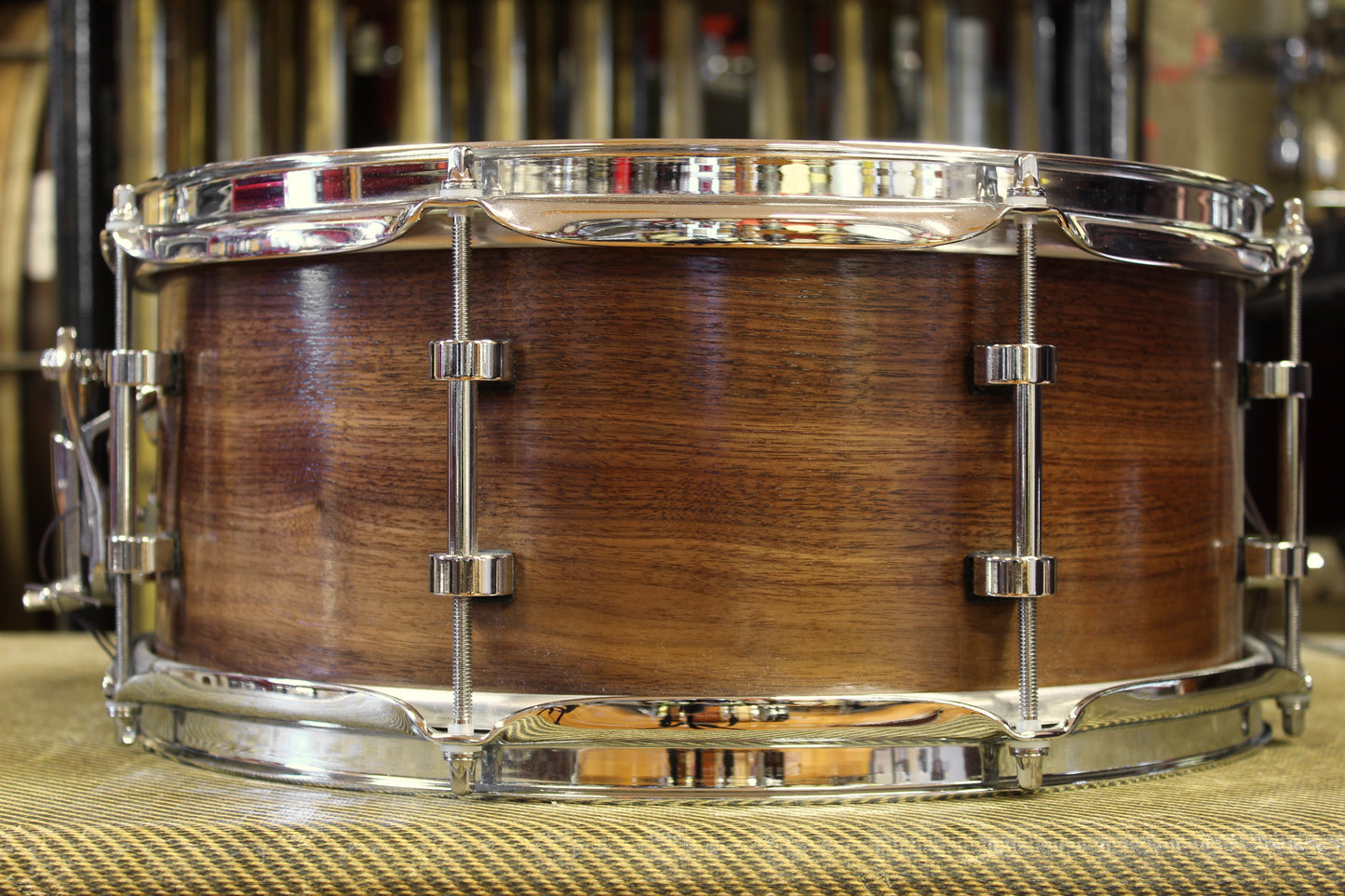 Doc Sweeney "Becker" 6x14 Solid Walnut Snare Drum