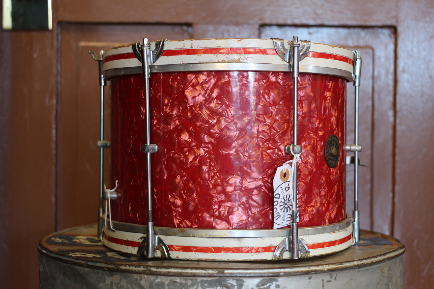 1960's Zim Gar 8"x12" Parade Snare in Rose Marine Pearl