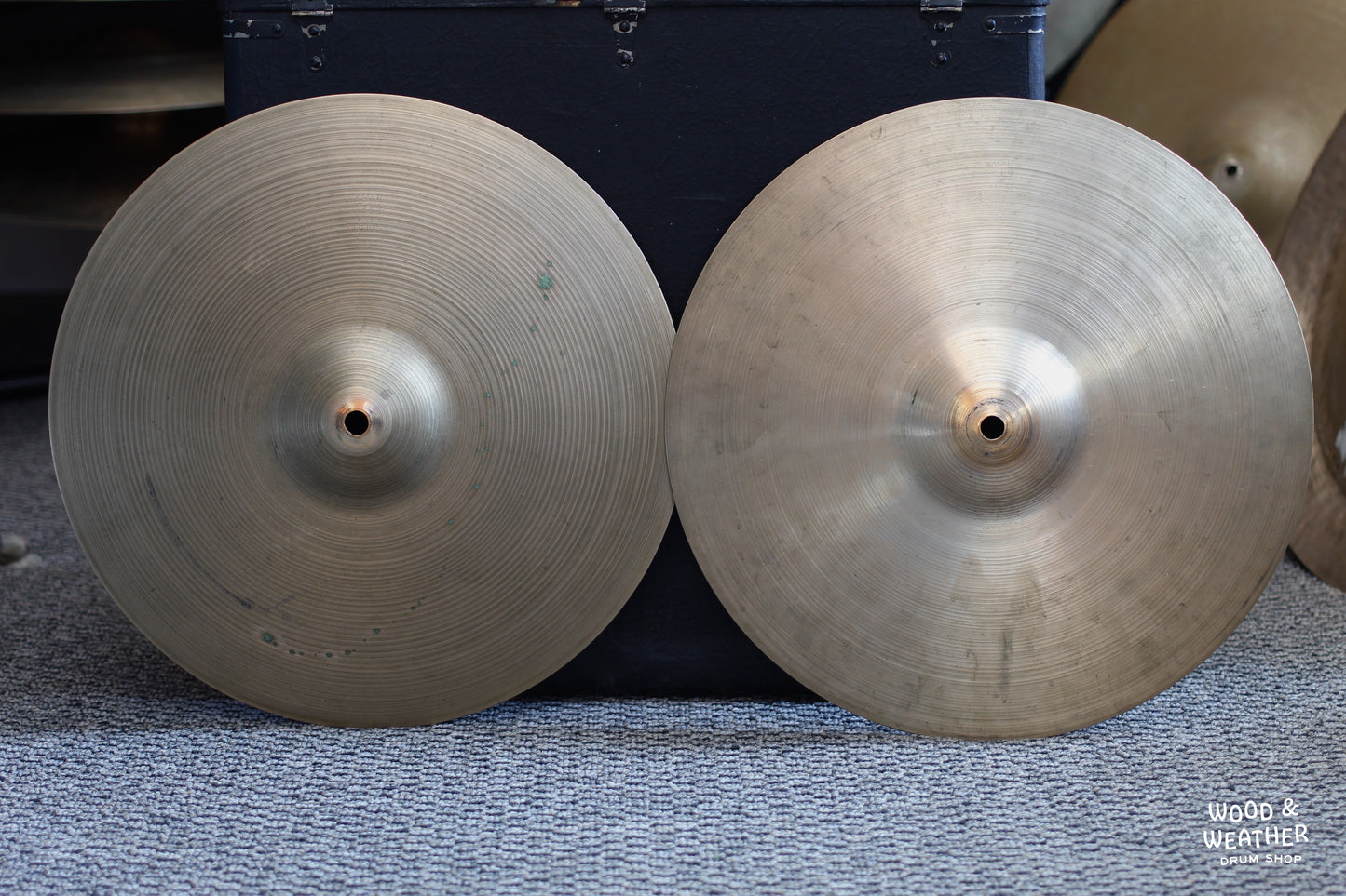 1960s A. Zildjian 14" New Beat Hi-Hat Cymbals 835/1300g