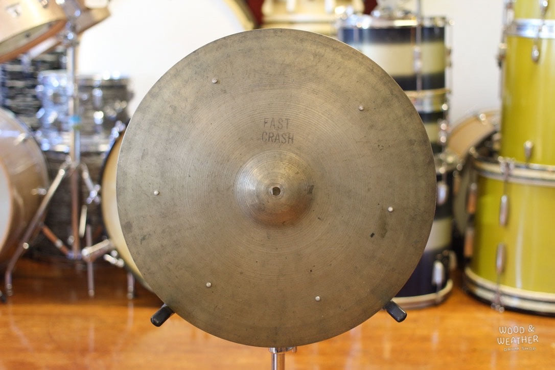 1940/50s A. Zildjian 16" "Trans Stamp" Fast Crash Cymbal 965g