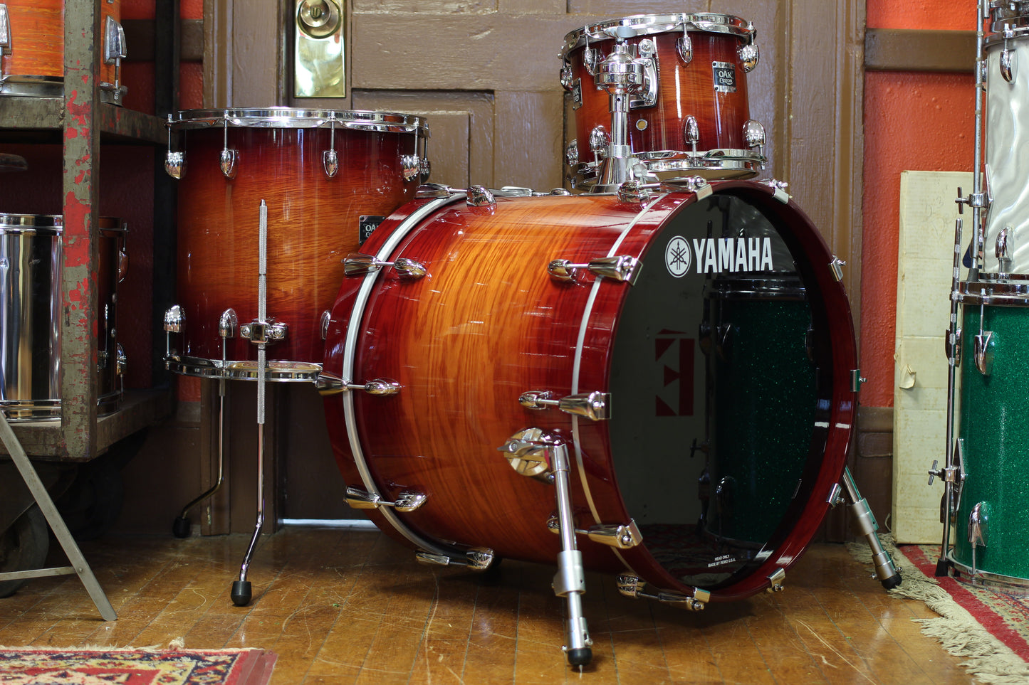 00's Yamaha Oak Custom in Amber Sunburst 17x20 14x14 8x10
